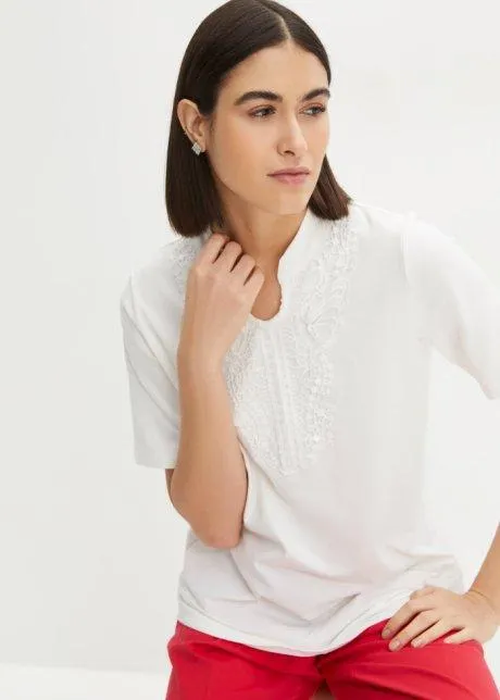 Topp med spetsbesättning