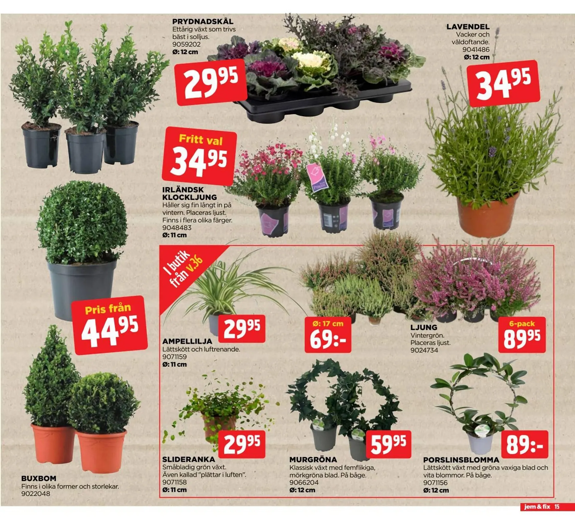 Jem&Fix reklamblad från 25 augusti till 7 september 2025 - Reklamblad sidor 15