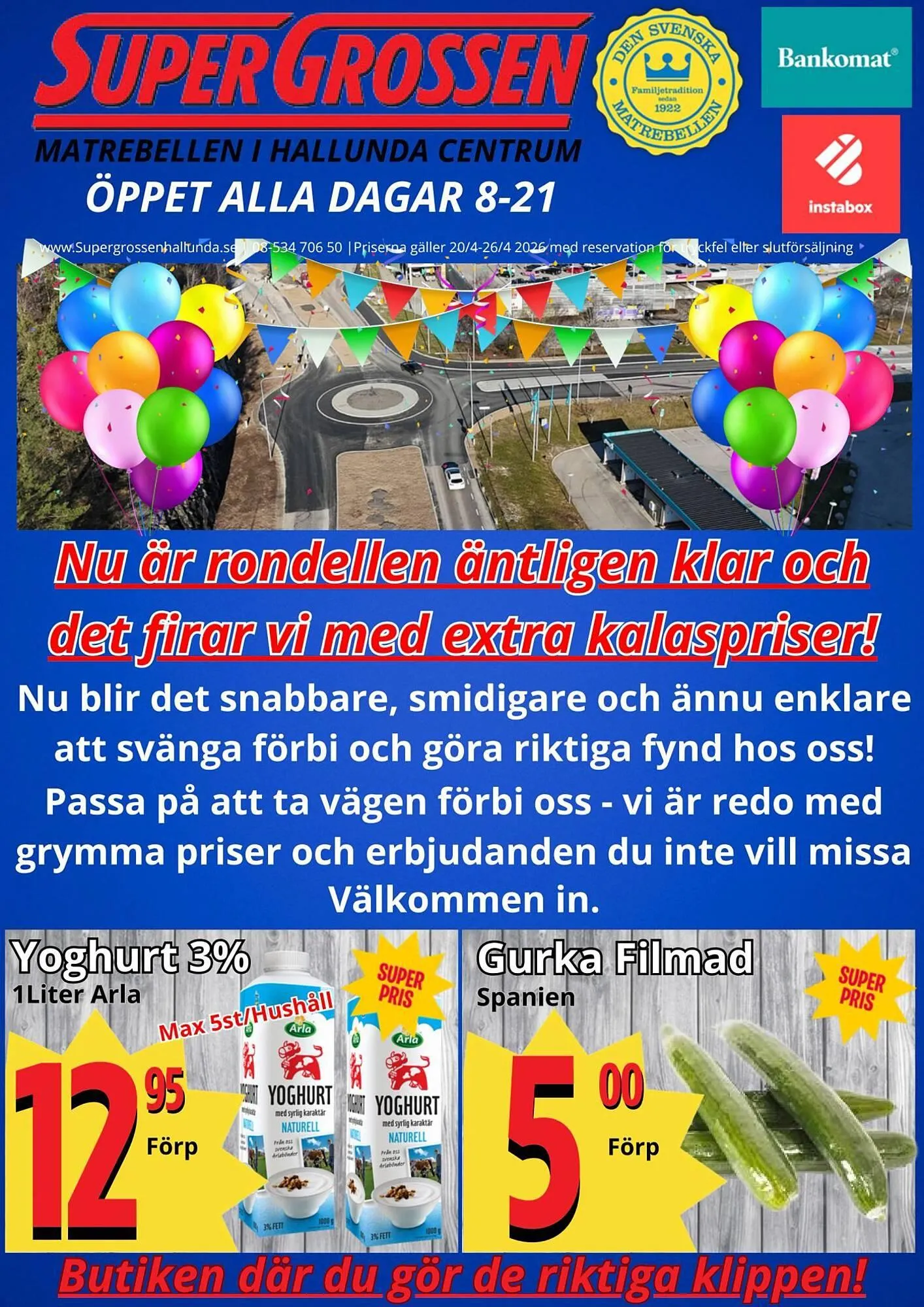 Supergrossen reklamblad från 20 april till 27 april 2026 - Reklamblad sidor 1