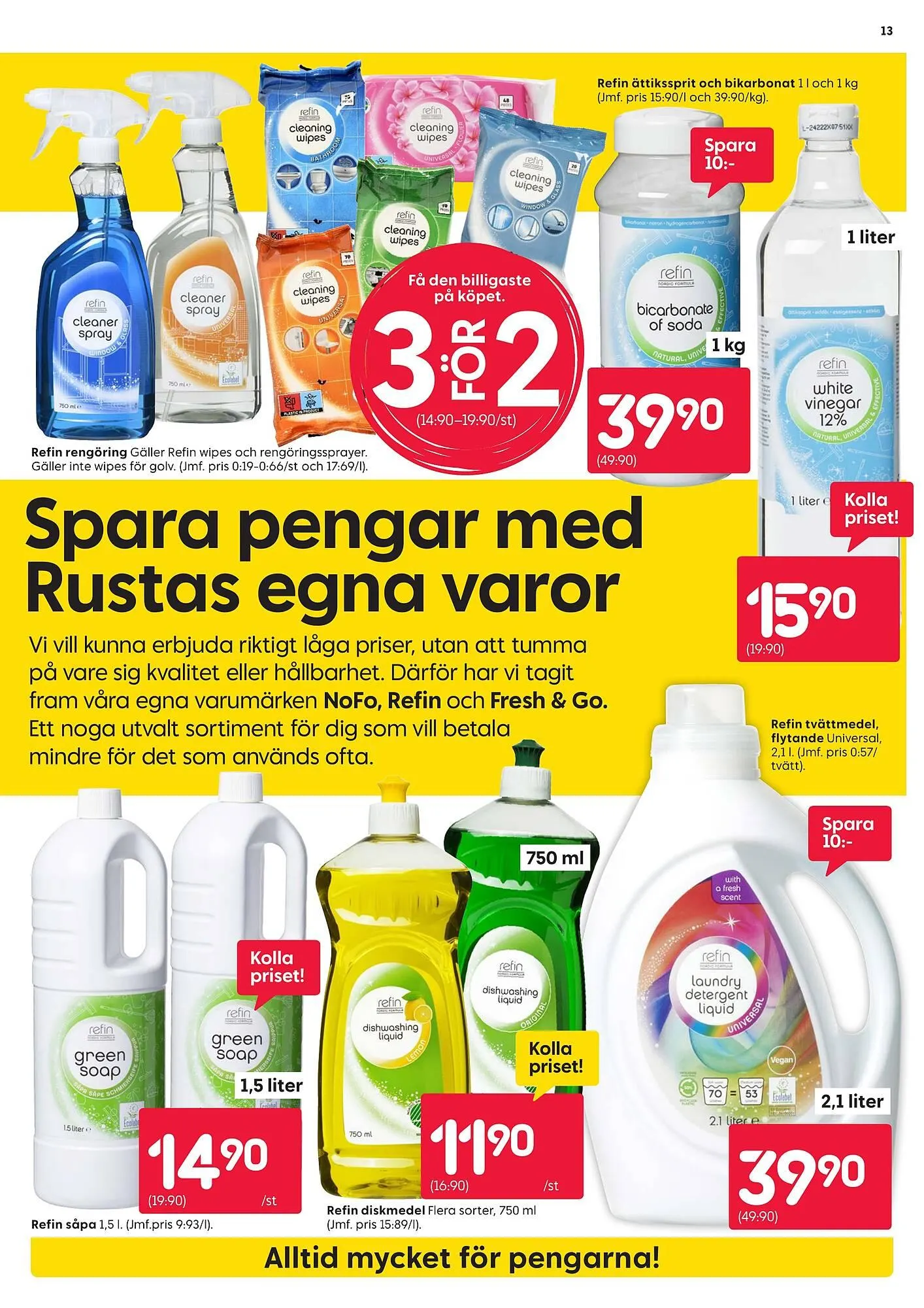 Rusta reklamblad från 11 augusti till 16 augusti 2025 - Reklamblad sidor 13