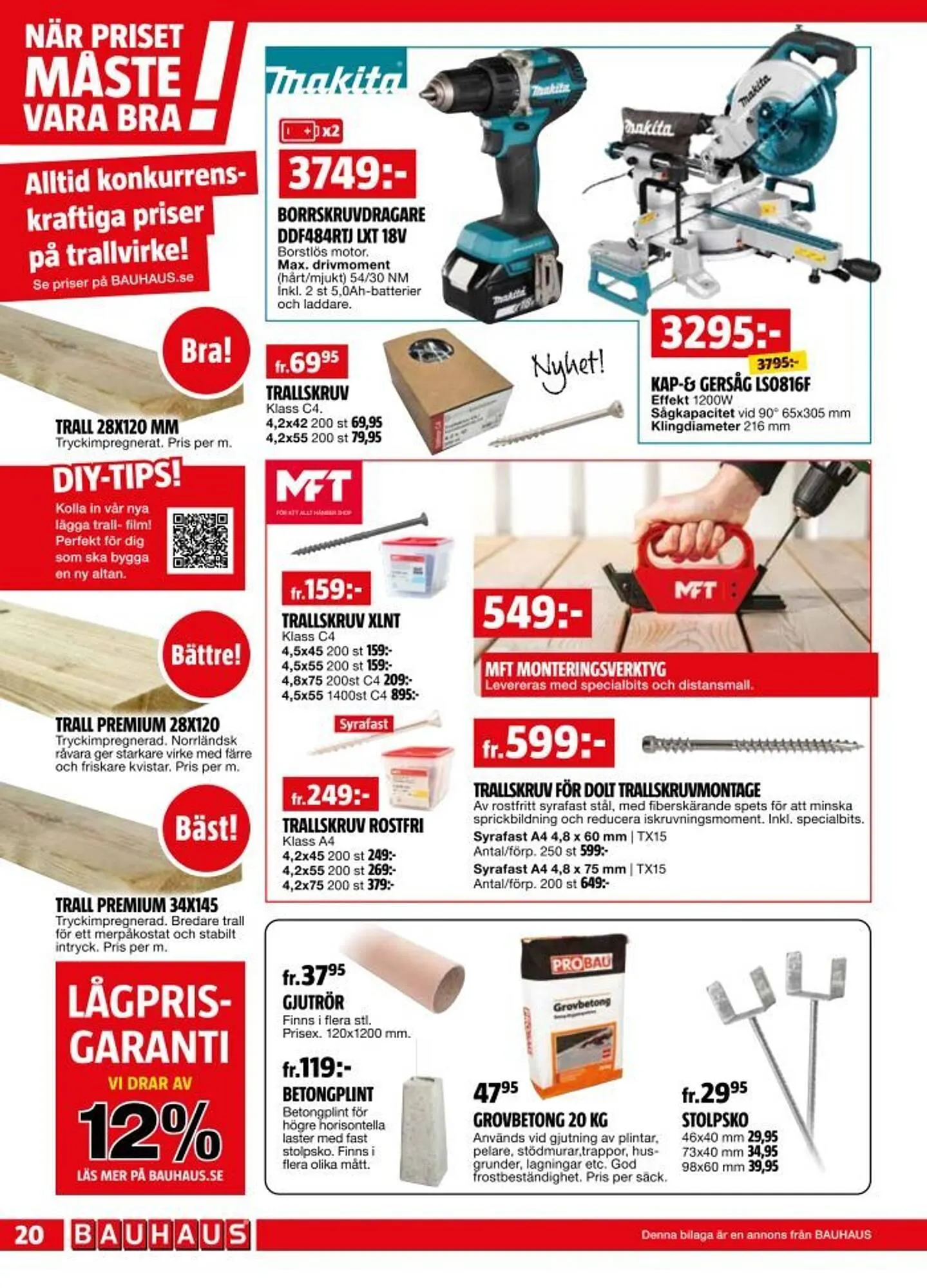 Bauhaus reklamblad från 26 maj till 15 juni 2025 - Reklamblad sidor 20