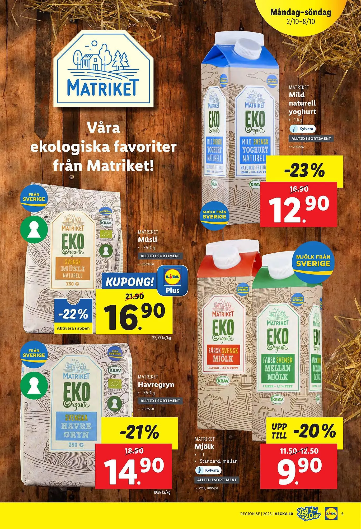 Lidl reklamblad från 2 oktober till 8 oktober 2023 - Reklamblad sidor 5