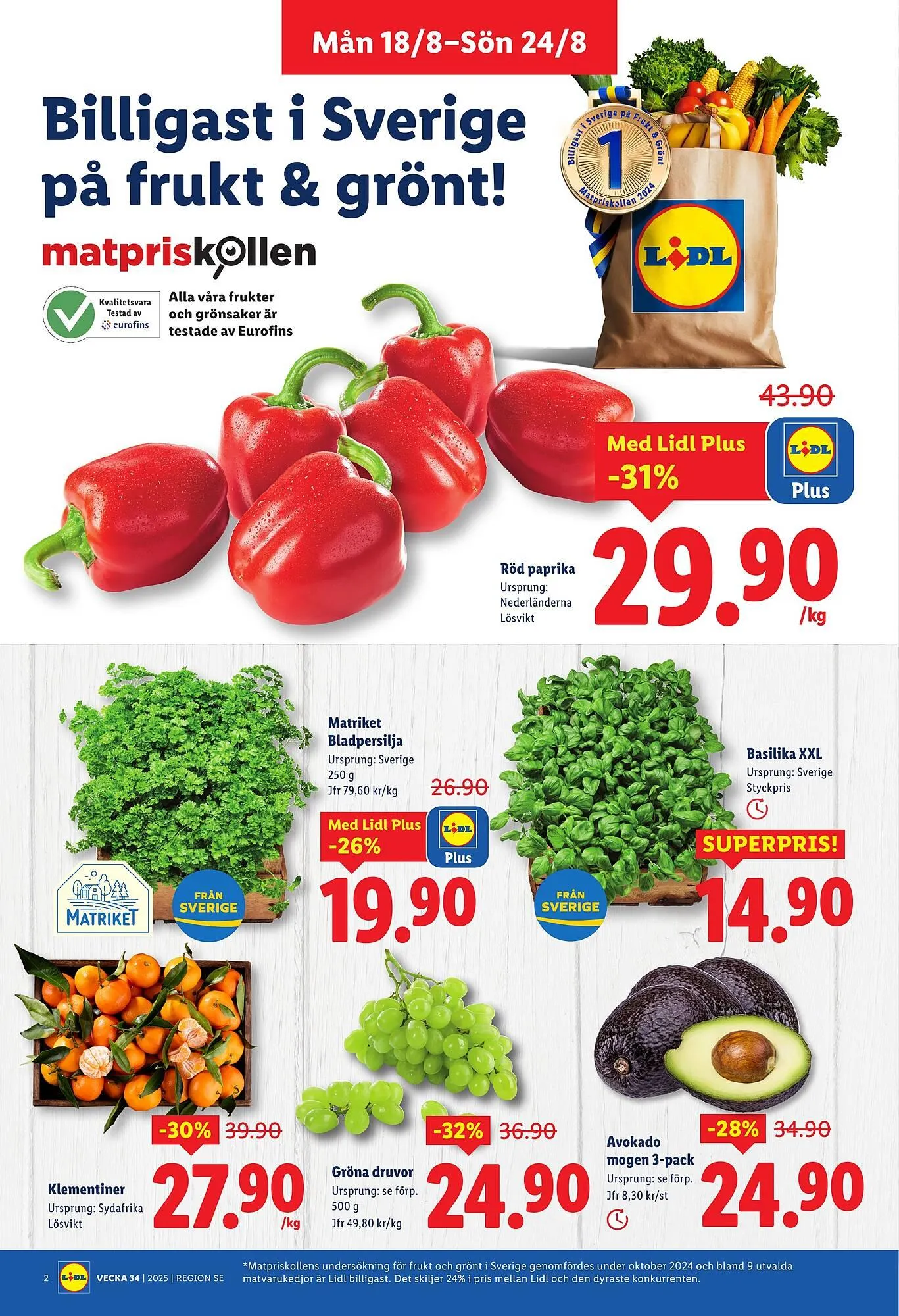 Lidl reklamblad från 18 augusti till 24 augusti 2025 - Reklamblad sidor 2