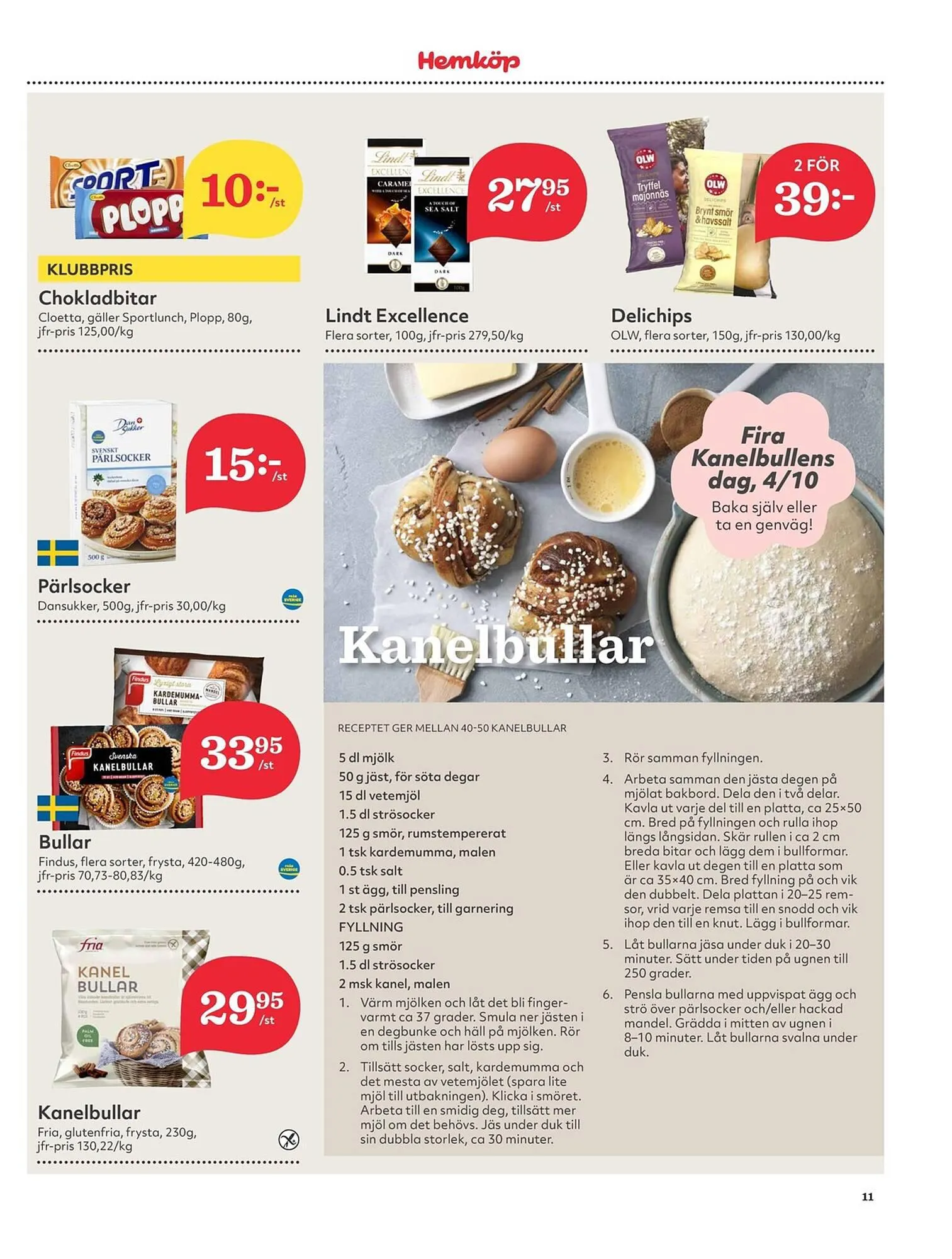 Hemköp reklamblad från 2 oktober till 8 oktober 2023 - Reklamblad sidor 11