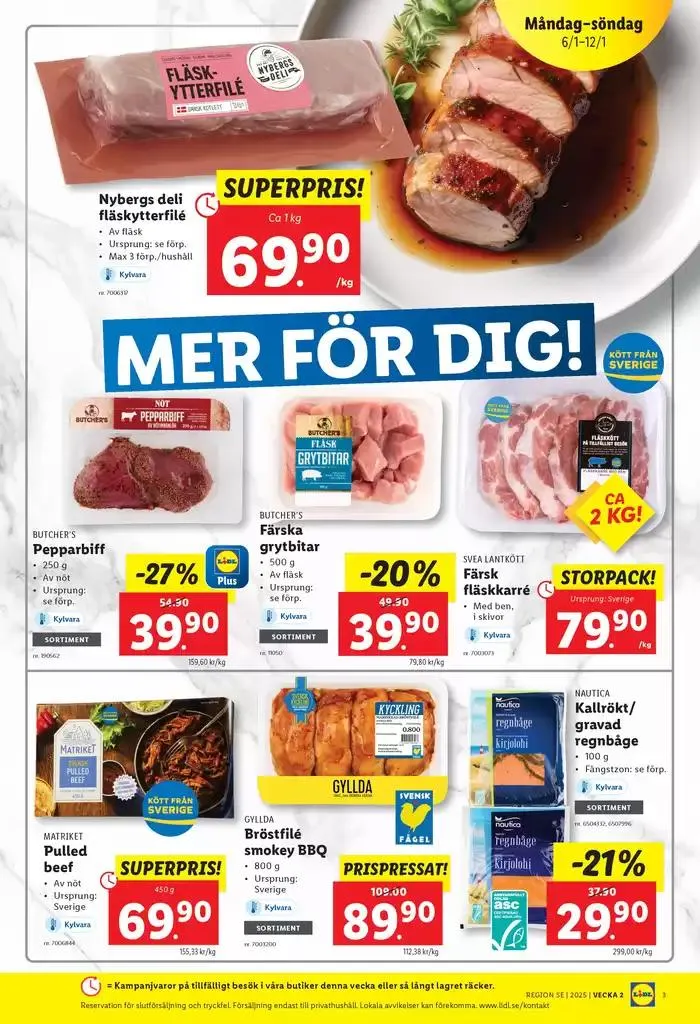Aktuella deals och erbjudanden från 6 januari till 12 januari 2025 - Reklamblad sidor 3