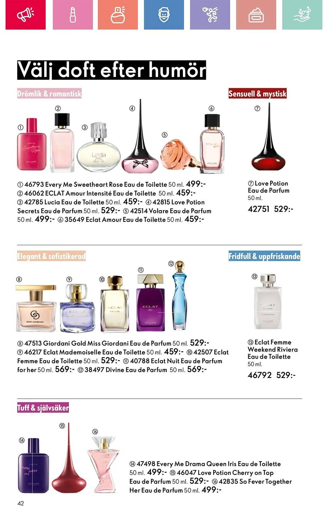 Oriflame reklamblad från 24 augusti till 13 september 2025 - Reklamblad sidor 42