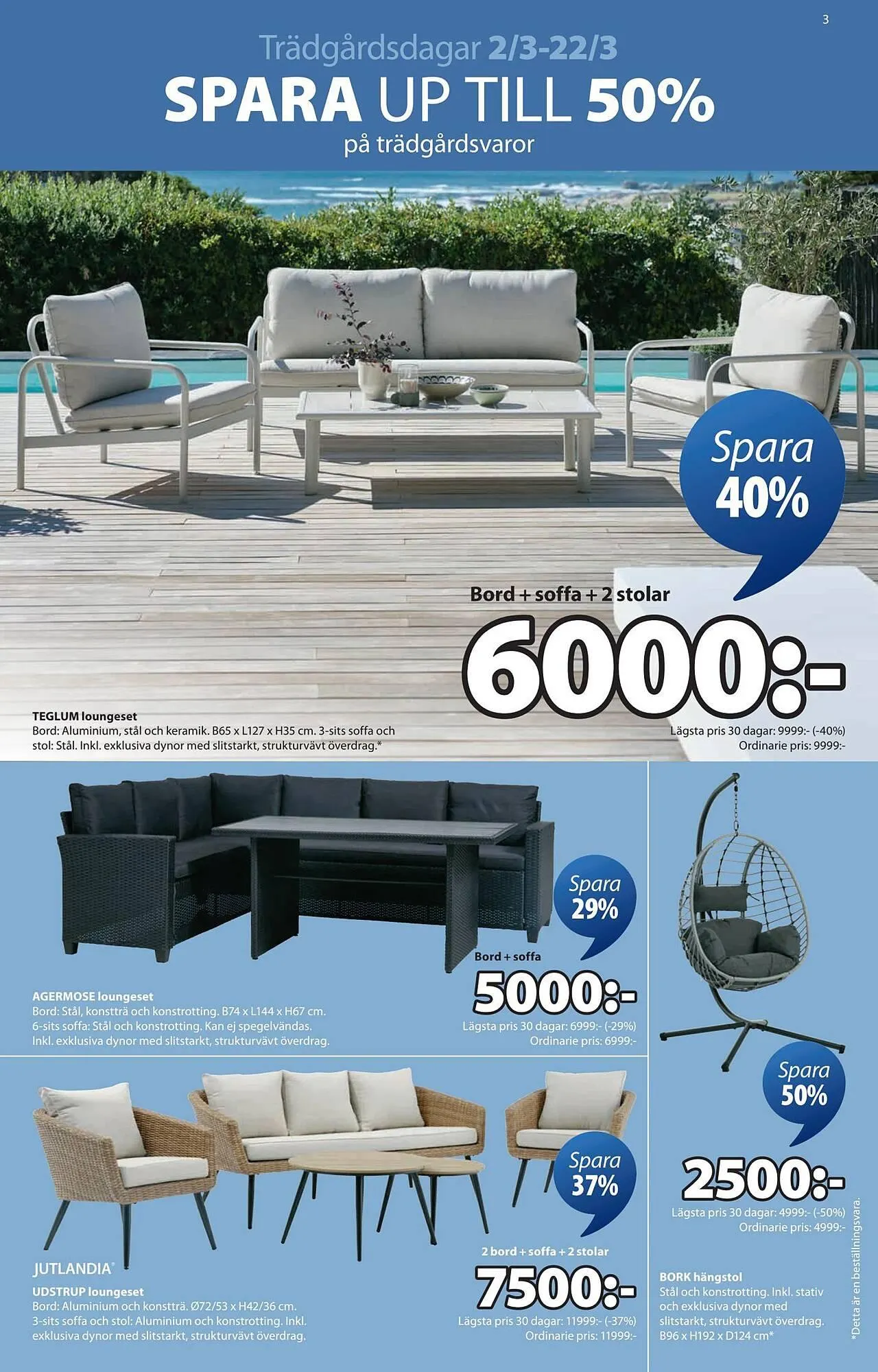 JYSK reklamblad från 2 mars till 23 mars 2026 - Reklamblad sidor 3