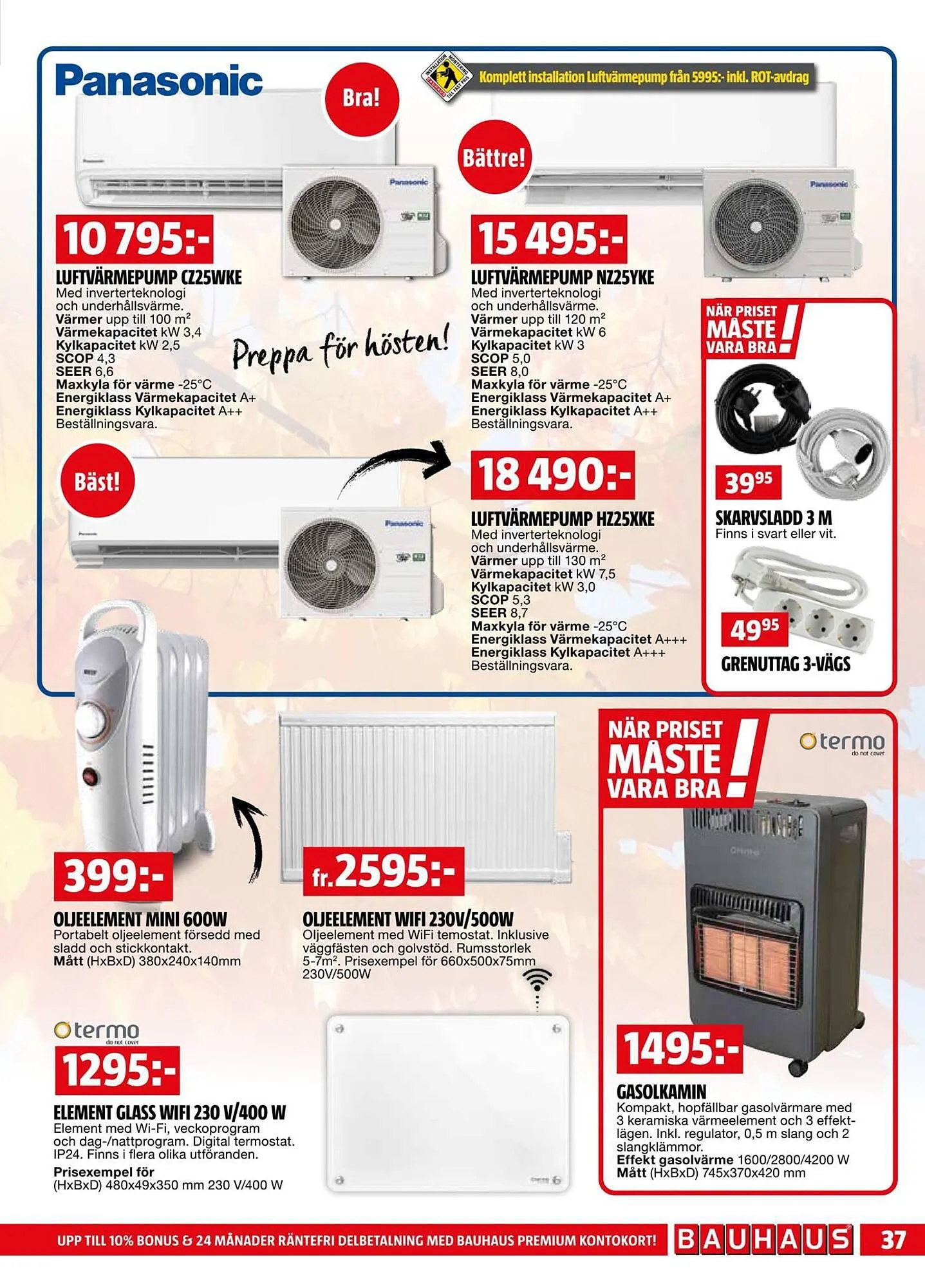 Bauhaus reklamblad från 1 oktober till 15 oktober 2023 - Reklamblad sidor 37