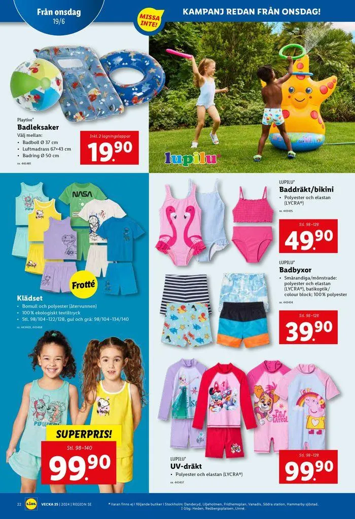 ERBJUDANDEN VECKA 25 från 17 juni till 23 juni 2024 - Reklamblad sidor 22