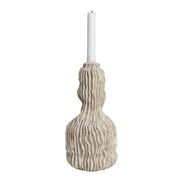 BONNIE Ljusstake hög polyresin kitt