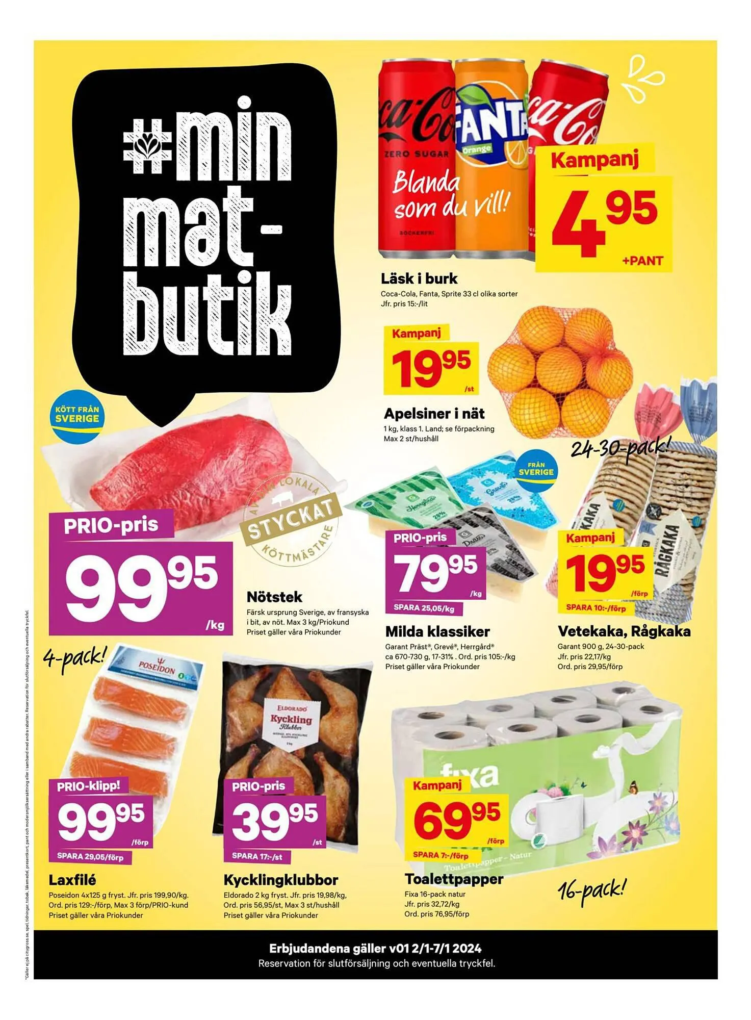 minmatbutik reklamblad från 1 januari till 7 januari 2024 - Reklamblad sidor 