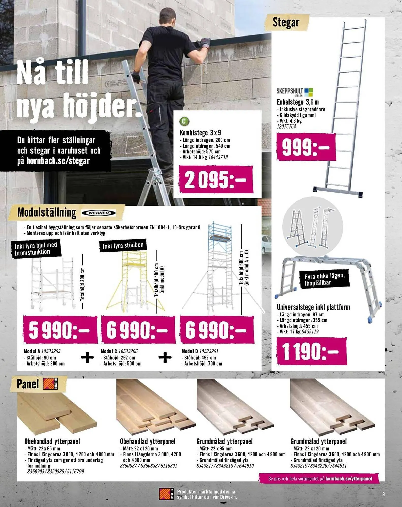 Hornbach reklamblad från 11 mars till 31 mars 2025 - Reklamblad sidor 9
