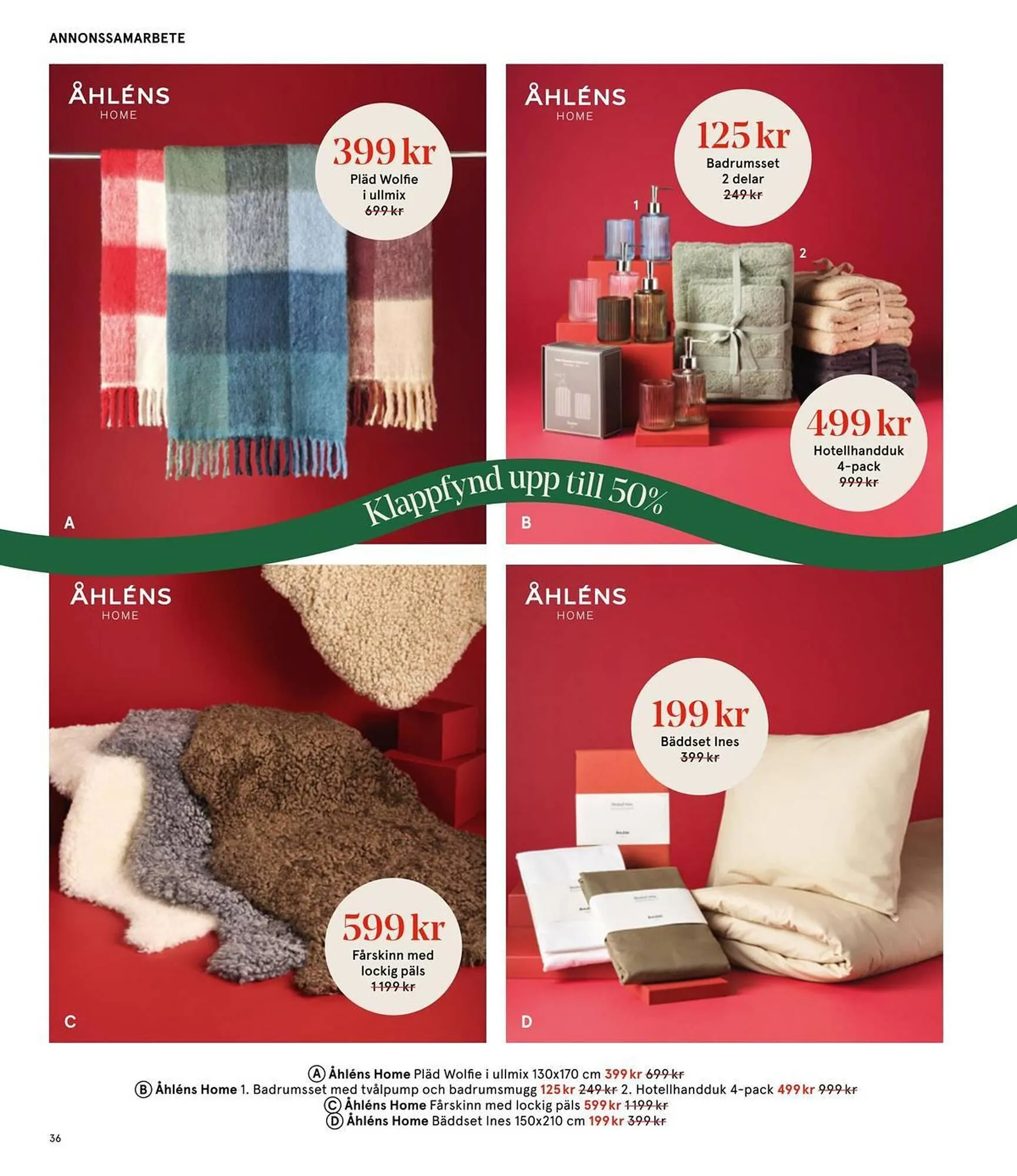 Åhléns reklamblad från 25 november till 11 december 2025 - Reklamblad sidor 36