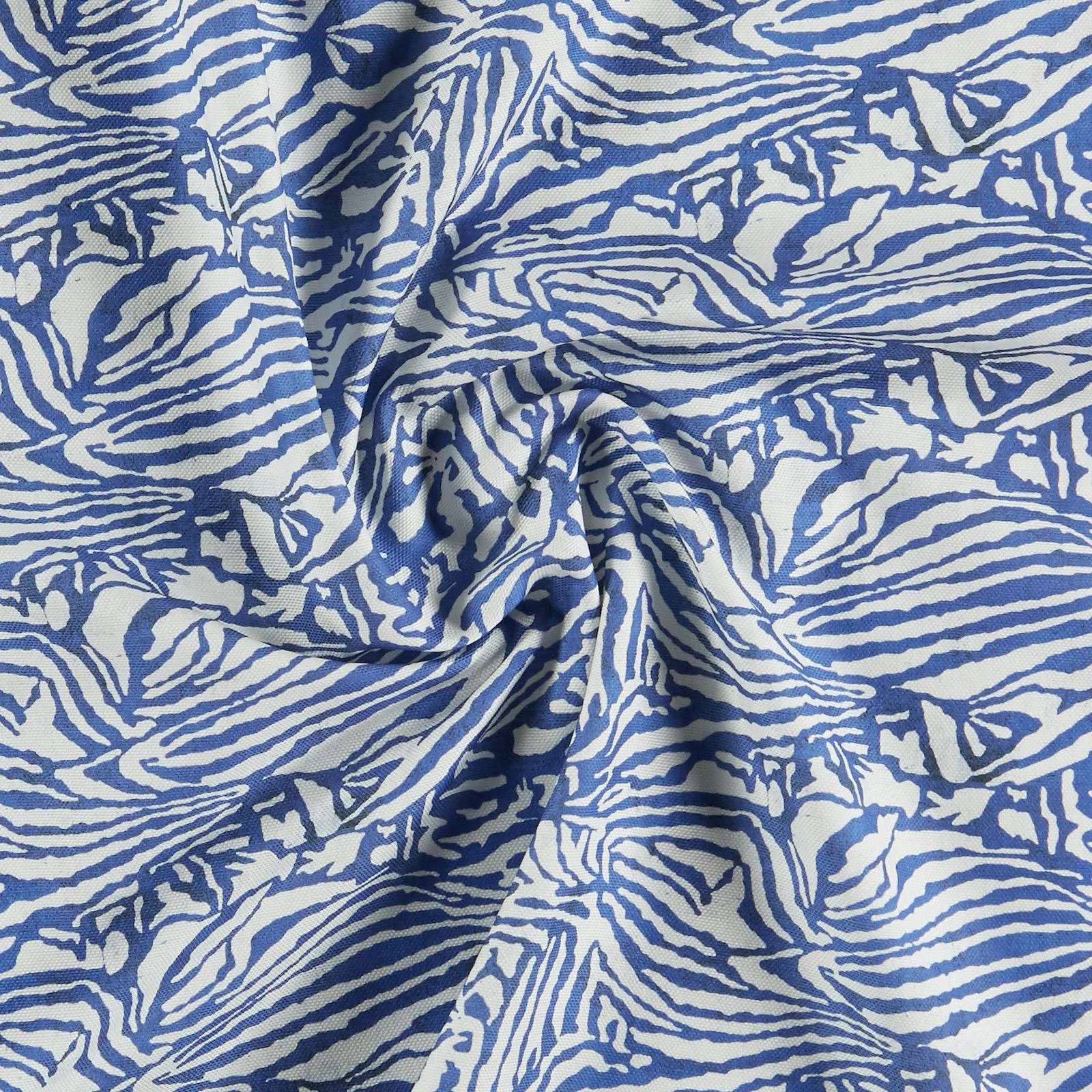 Dralon® m lin blå zebra vattenavvisande