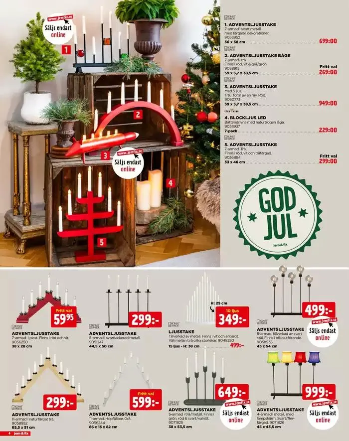 Jem&Fix reklamblad från 27 oktober till 24 december 2024 - Reklamblad sidor 4