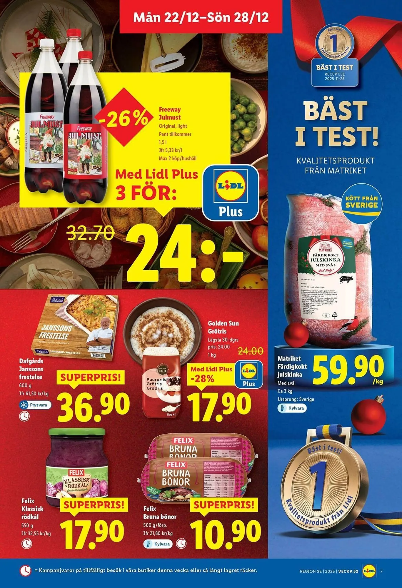 Lidl reklamblad från 22 december till 28 december 2025 - Reklamblad sidor 7