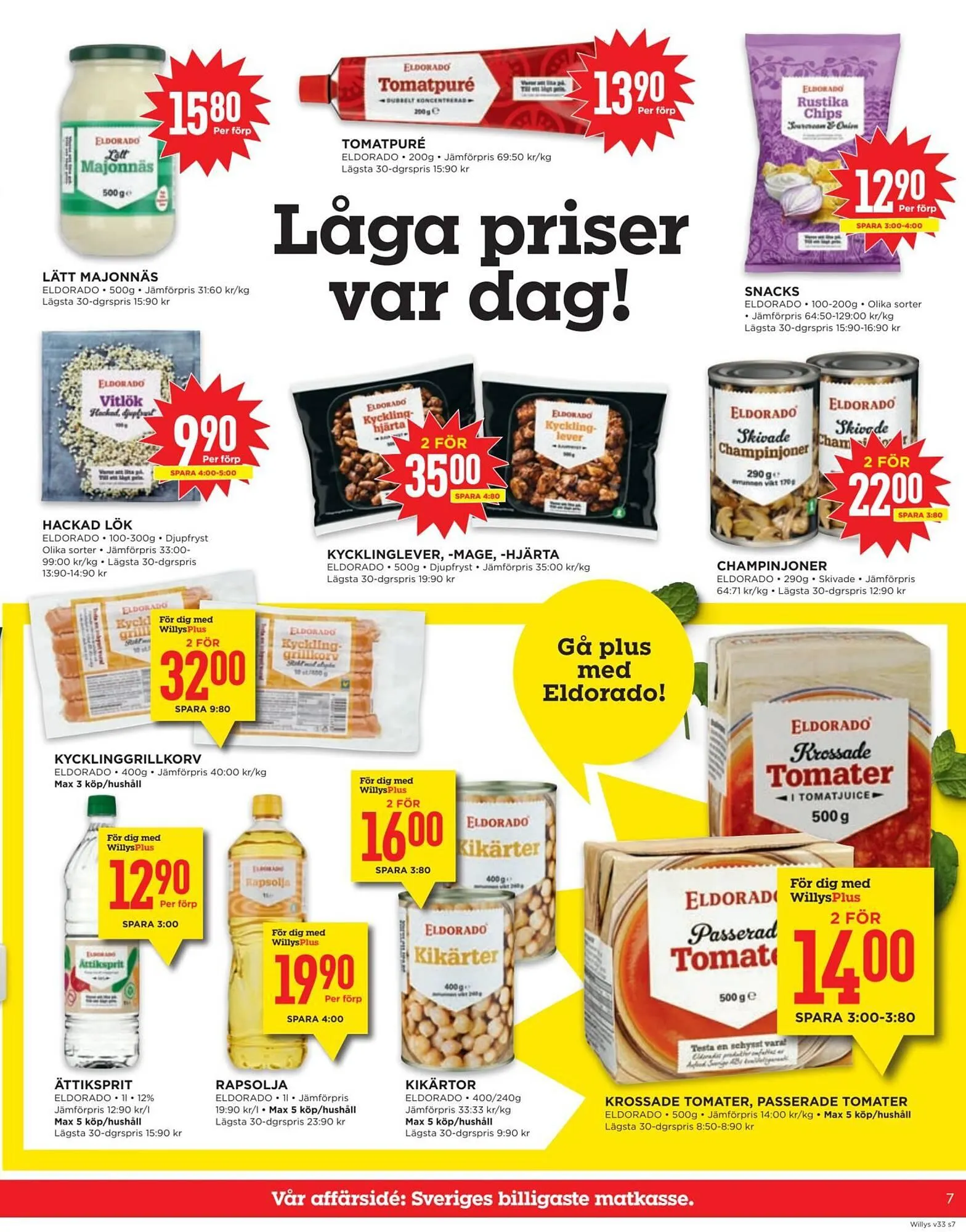 Willys reklamblad från 11 augusti till 17 augusti 2025 - Reklamblad sidor 7