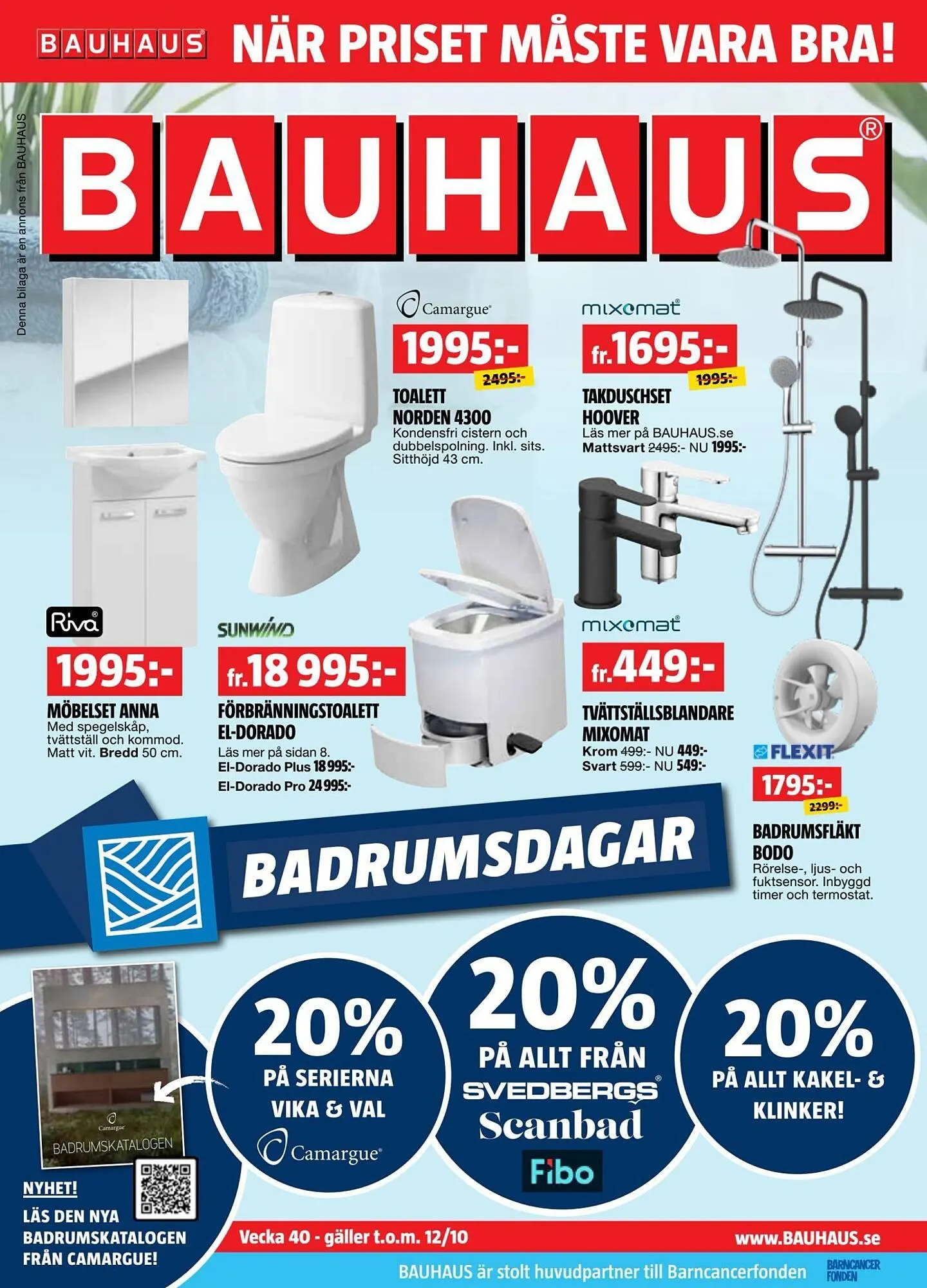 Bauhaus reklamblad från 29 september till 12 oktober 2025 - Reklamblad sidor 1