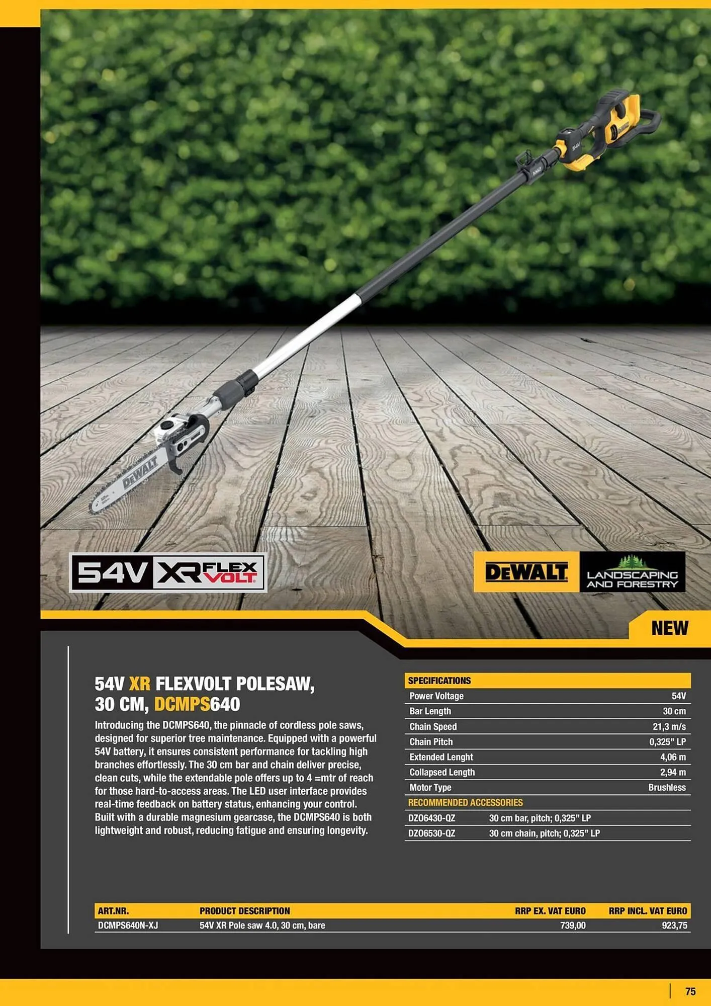 Dewalt reklamblad från 21 mars till 31 maj 2025 - Reklamblad sidor 75