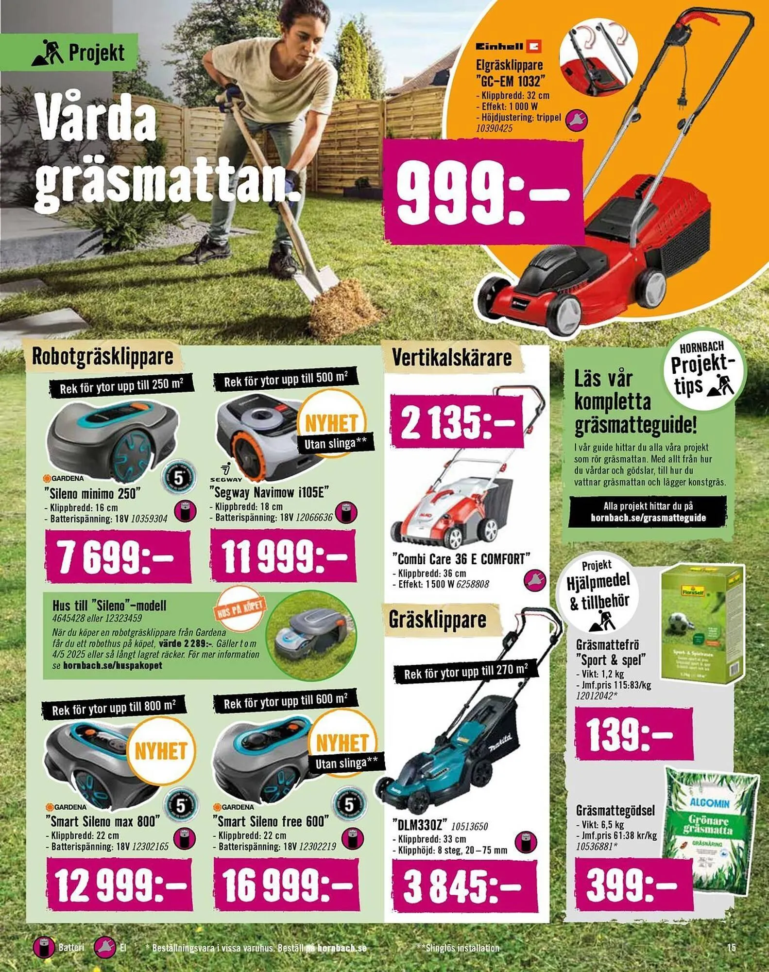 Hornbach reklamblad från 11 mars till 31 mars 2025 - Reklamblad sidor 15