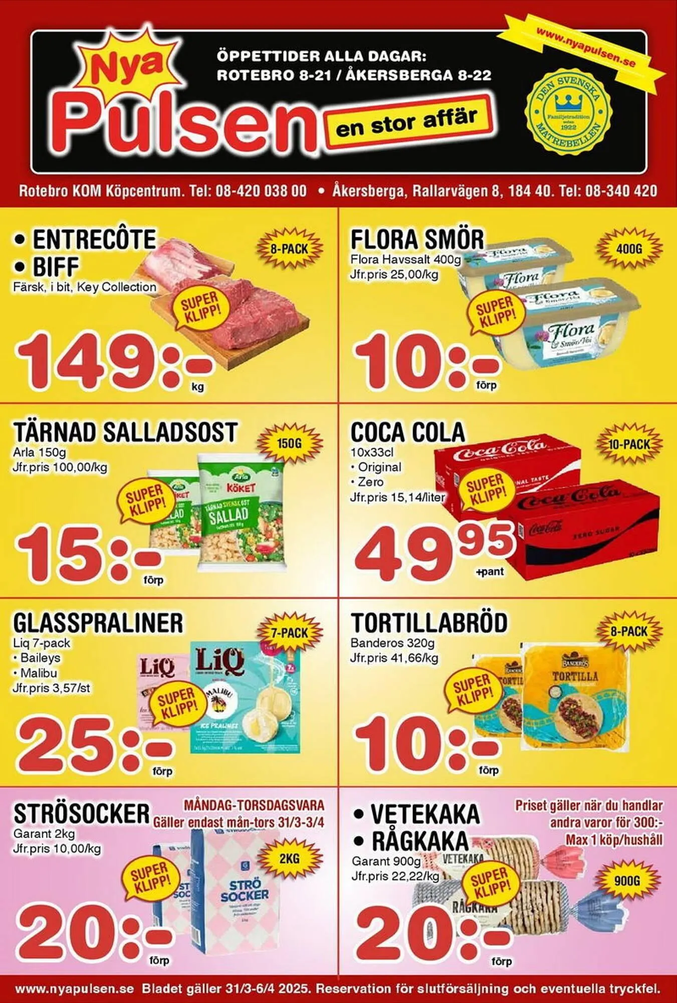 Nya Pulsen reklamblad från 31 mars till 6 april 2025 - Reklamblad sidor 1