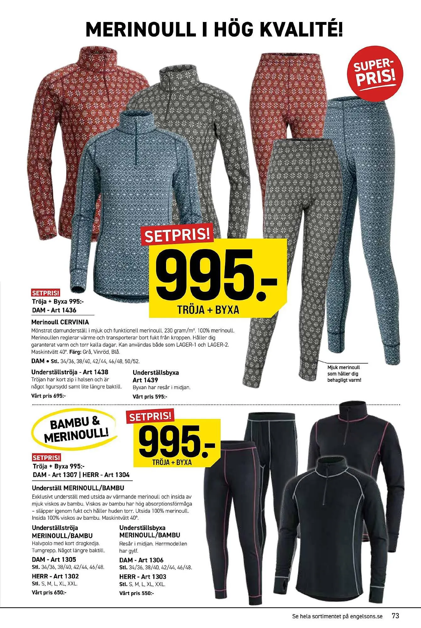 Engelsons reklamblad från 23 oktober till 30 november 2023 - Reklamblad sidor 73