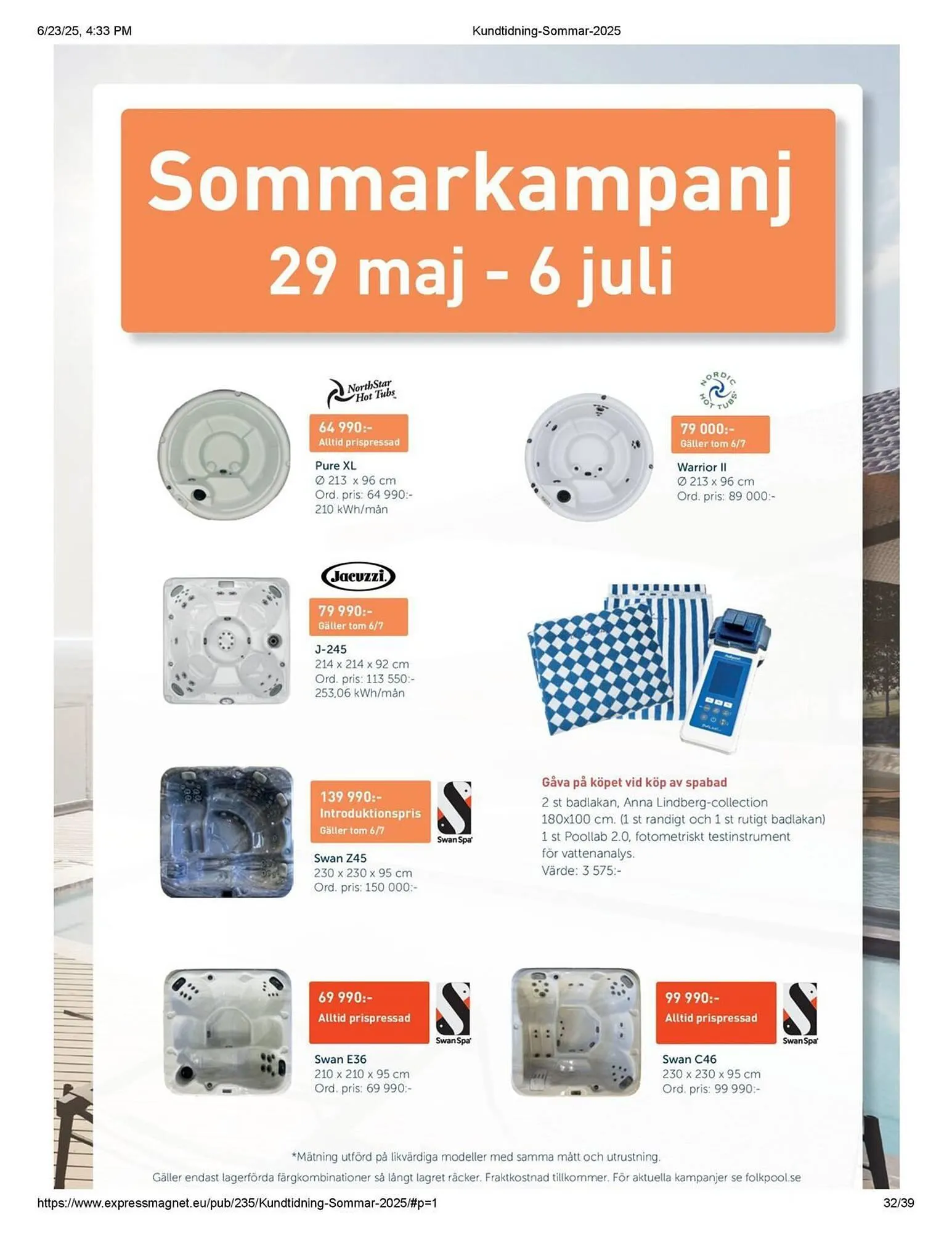 Folkpool reklamblad från 23 juni till 31 juli 2025 - Reklamblad sidor 32