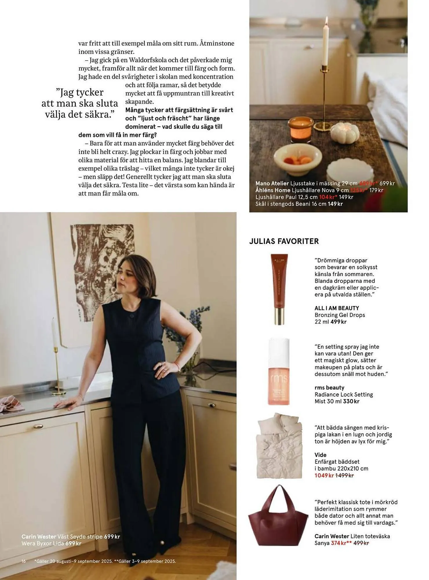 Åhléns reklamblad från 27 augusti till 16 september 2025 - Reklamblad sidor 16