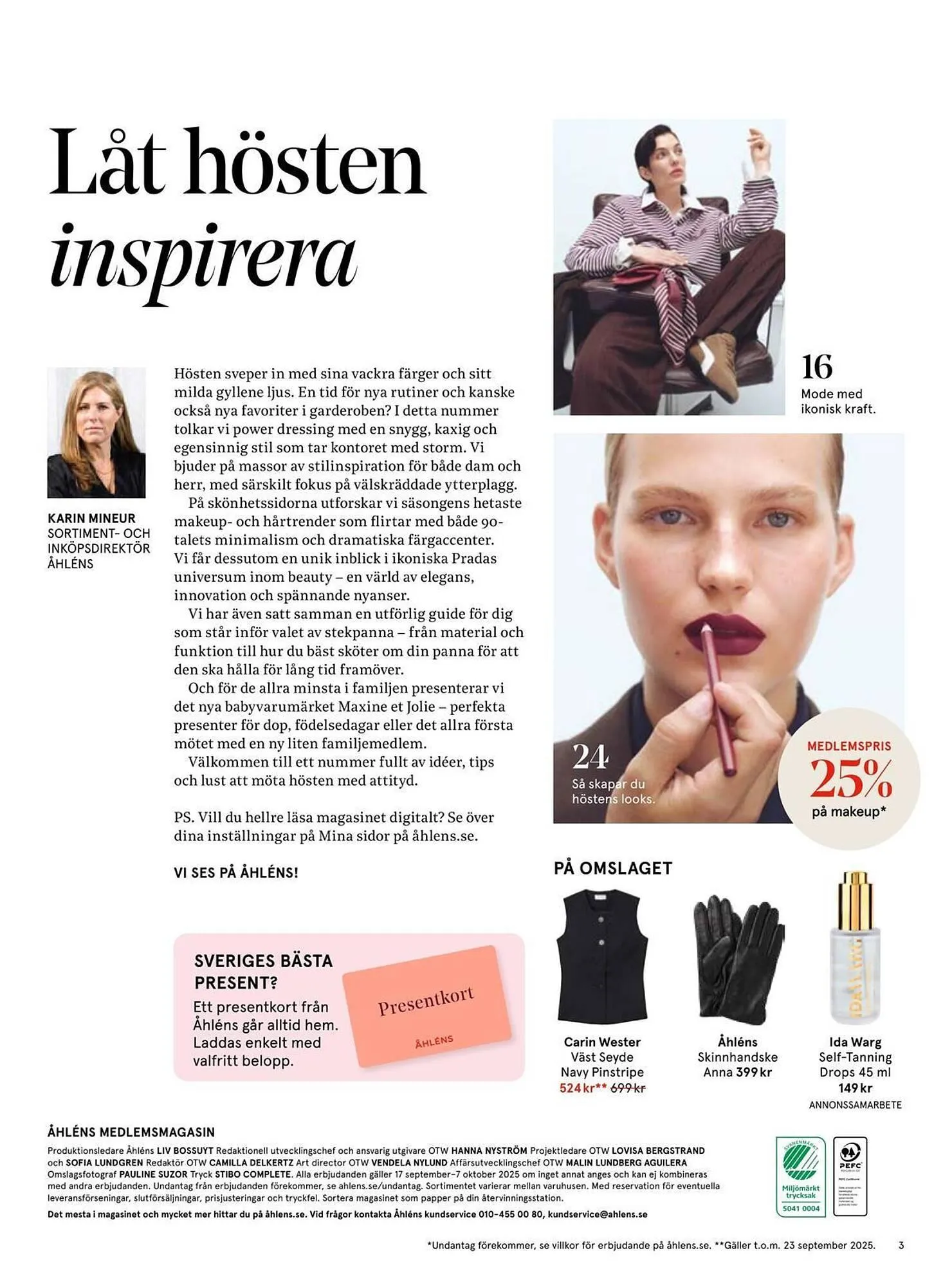 Åhléns reklamblad från 17 september till 7 oktober 2025 - Reklamblad sidor 3