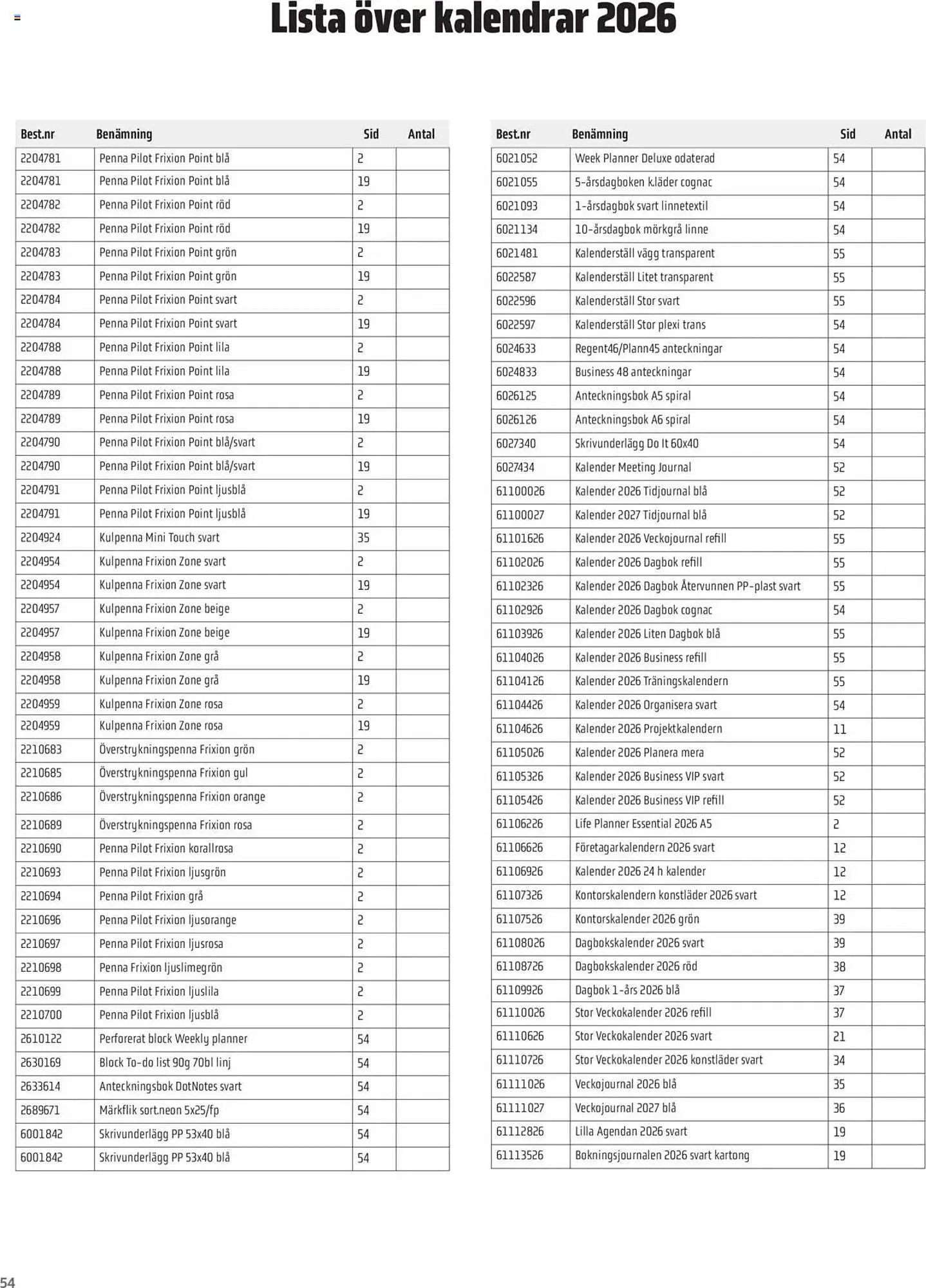 Office Depot reklamblad från 8 september till 30 april 2026 - Reklamblad sidor 62