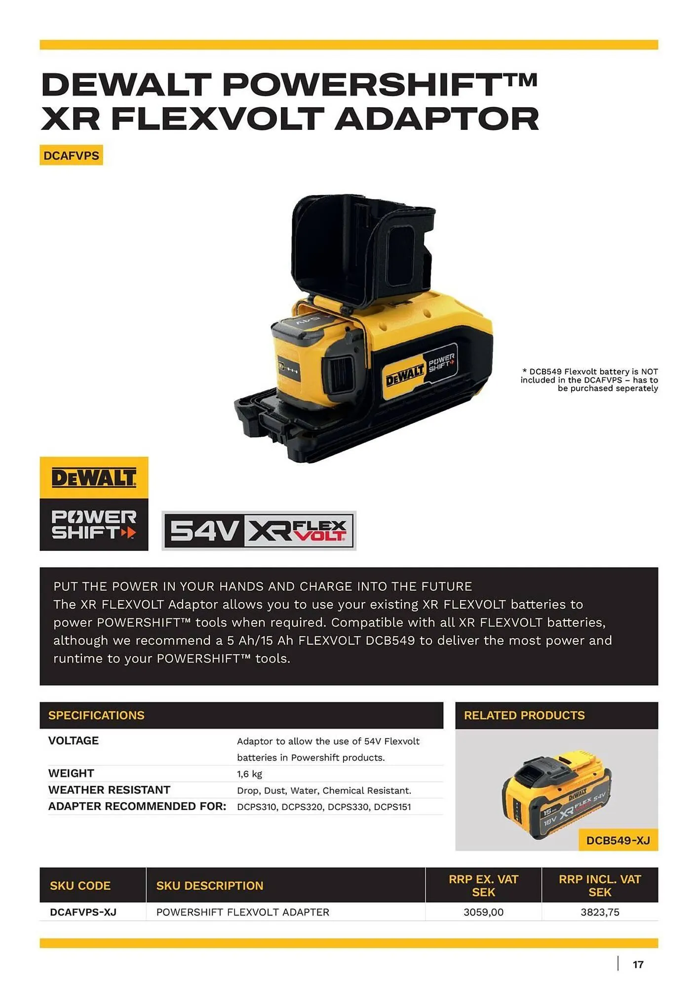 Dewalt reklamblad från 18 oktober till 1 november 2025 - Reklamblad sidor 17