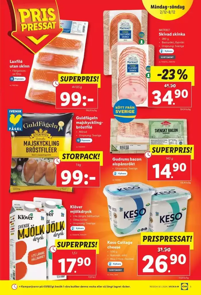 ERBJUDANDEN VECKA 49 från 2 december till 8 december 2024 - Reklamblad sidor 5