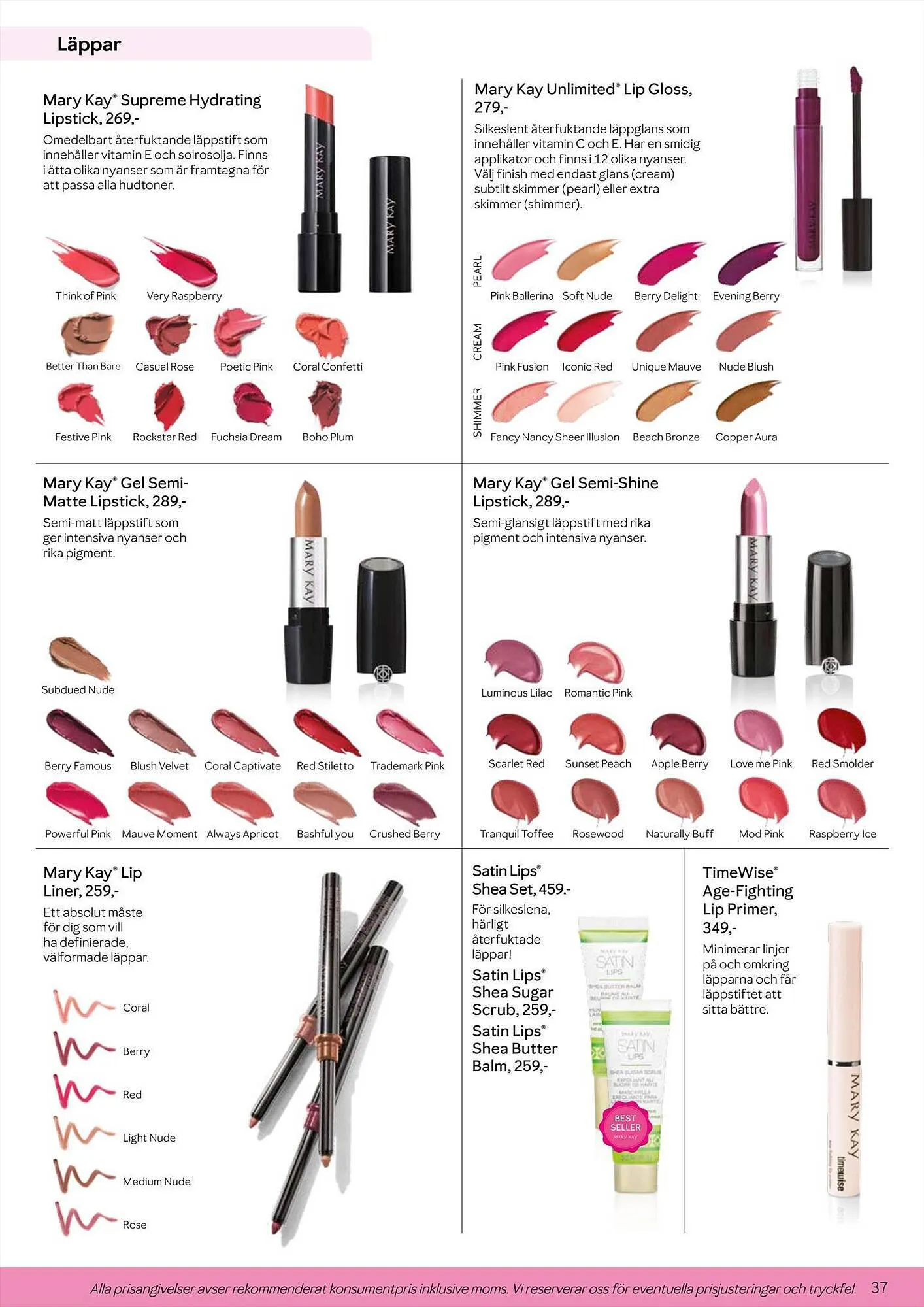 Mary Kay reklamblad från 31 maj till 23 september 2023 - Reklamblad sidor 37