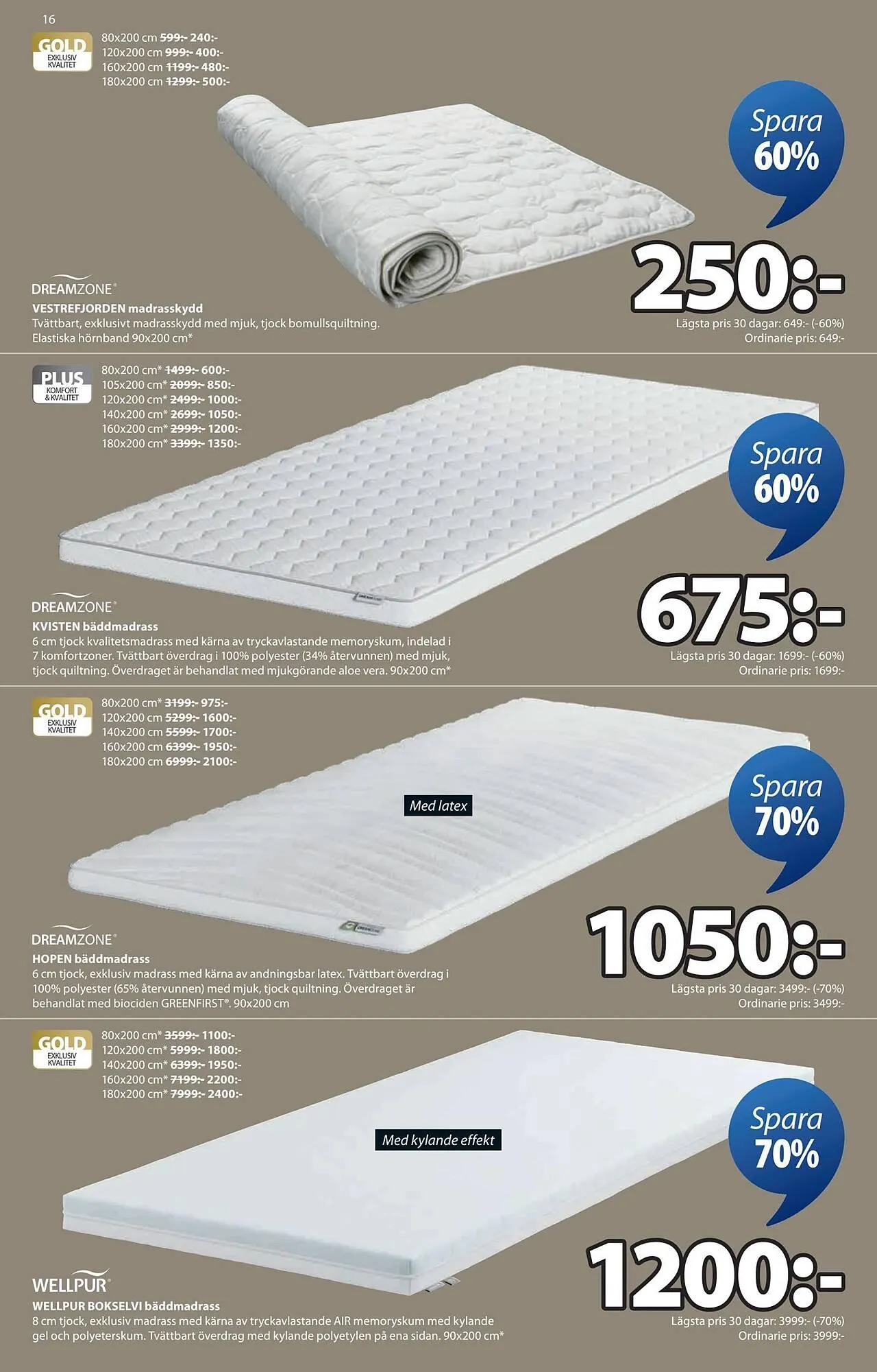 JYSK reklamblad från 2 mars till 23 mars 2026 - Reklamblad sidor 16