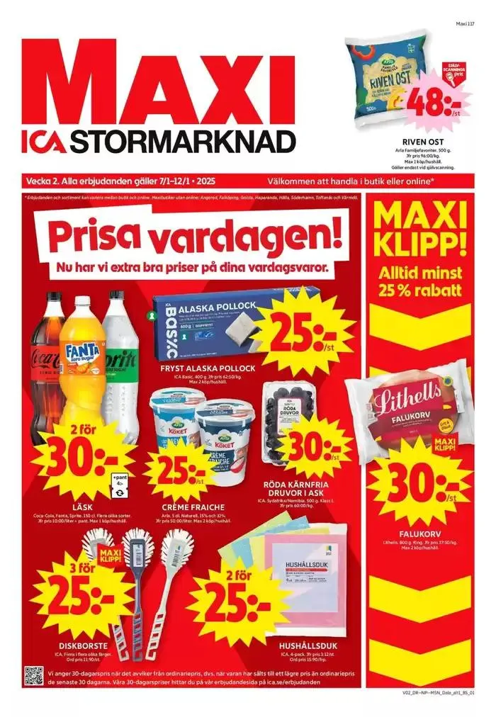 Aktuella deals och erbjudanden från 6 januari till 12 januari 2025 - Reklamblad sidor 1