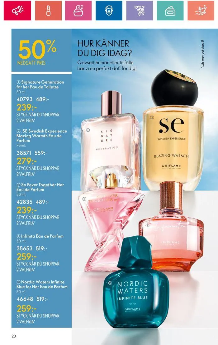 Oriflame reklamblad från 20 juni till 4 juli 2024 - Reklamblad sidor 20