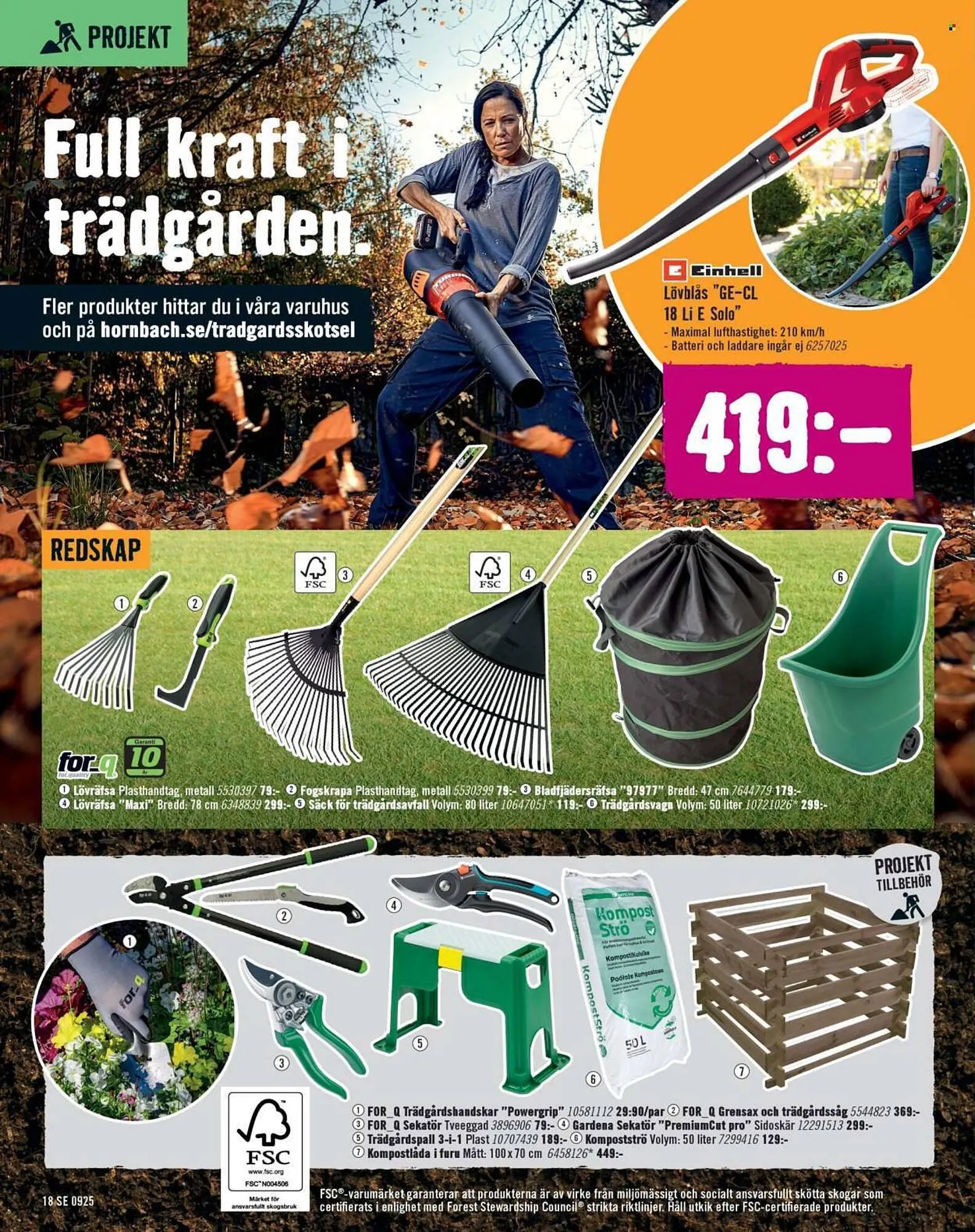 Hornbach reklamblad från 31 augusti till 24 september 2025 - Reklamblad sidor 18