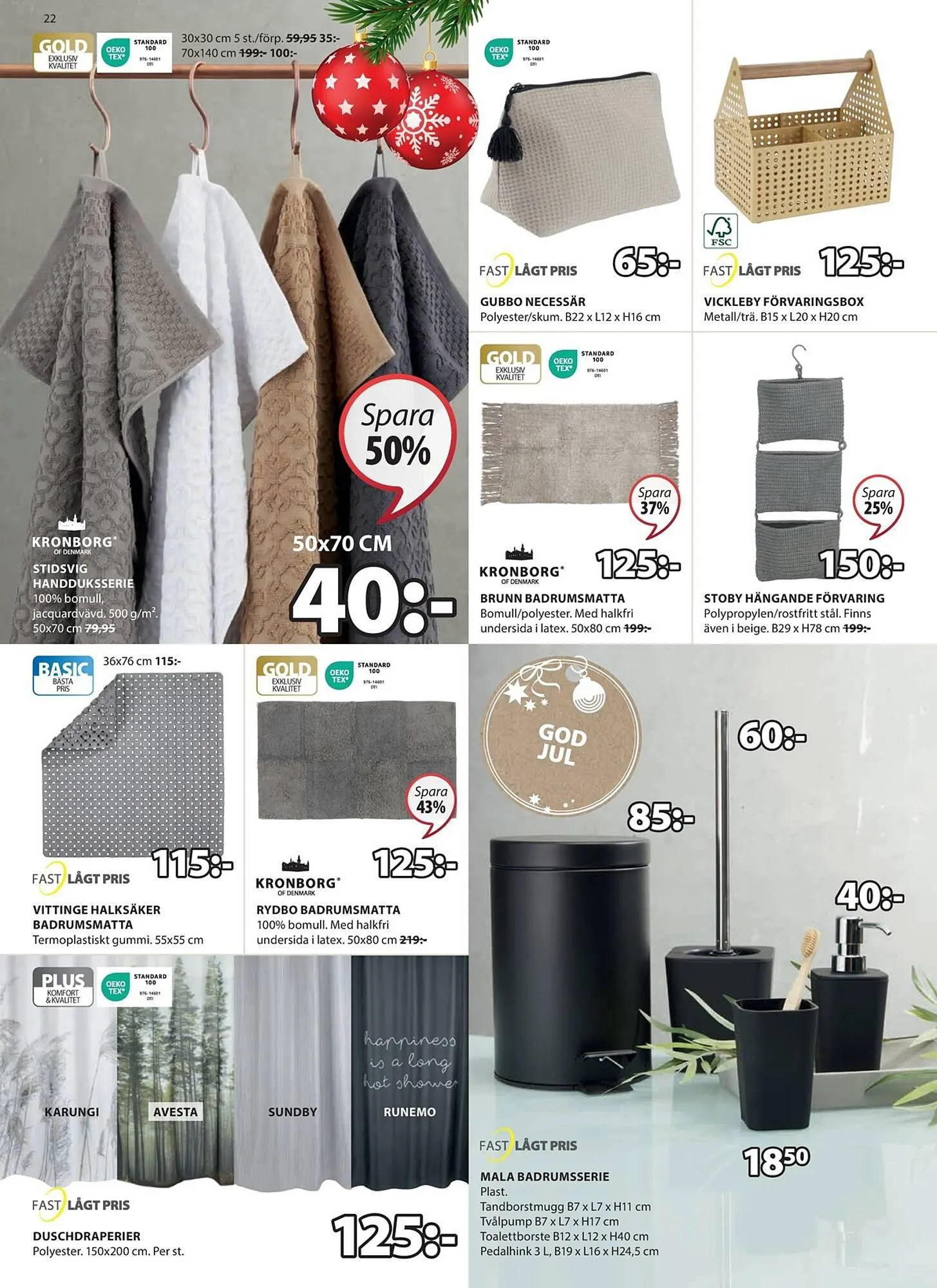 JYSK reklamblad från 27 november till 10 december 2023 - Reklamblad sidor 22