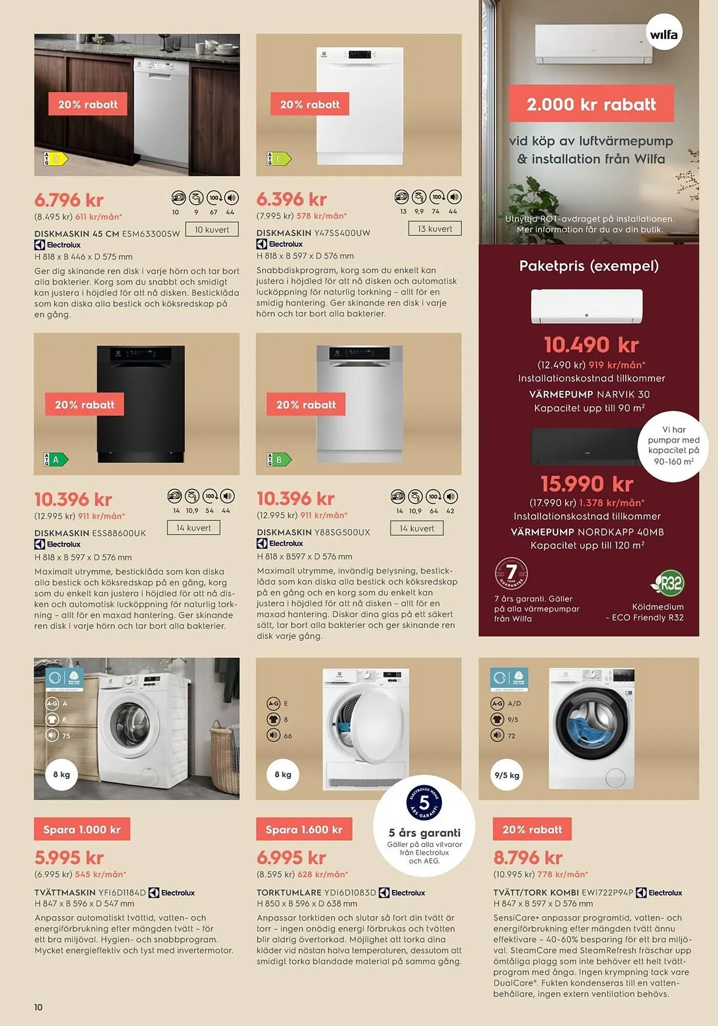 Electrolux Home reklamblad från 3 december till 23 december 2025 - Reklamblad sidor 10