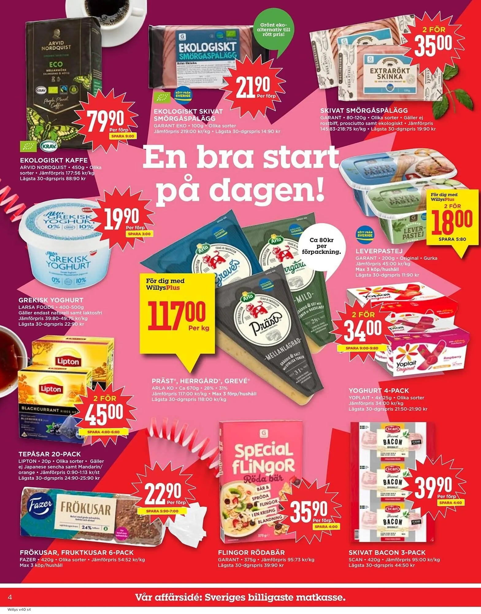 Willys reklamblad från 29 september till 5 oktober 2025 - Reklamblad sidor 4