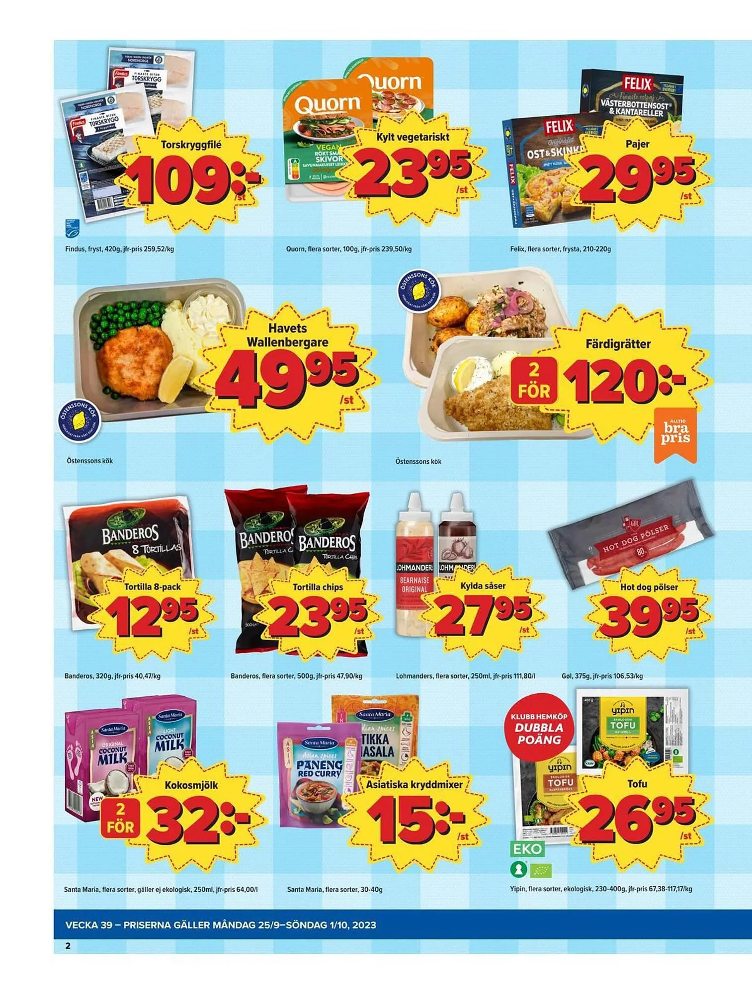 Östenssons reklamblad från 25 september till 1 oktober 2023 - Reklamblad sidor 2