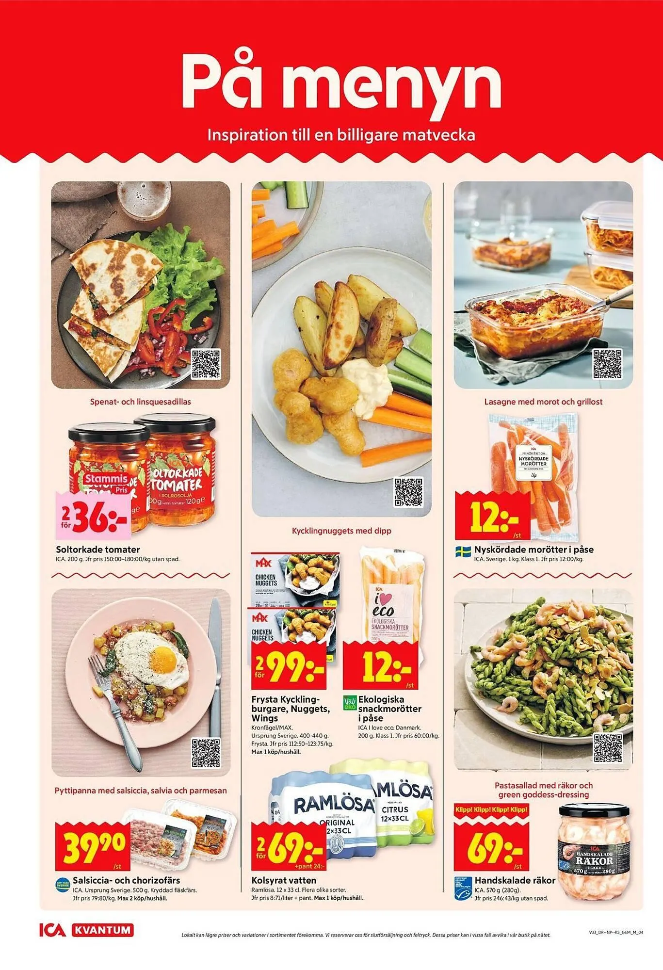 ICA Kvantum reklamblad från 11 augusti till 17 augusti 2025 - Reklamblad sidor 4