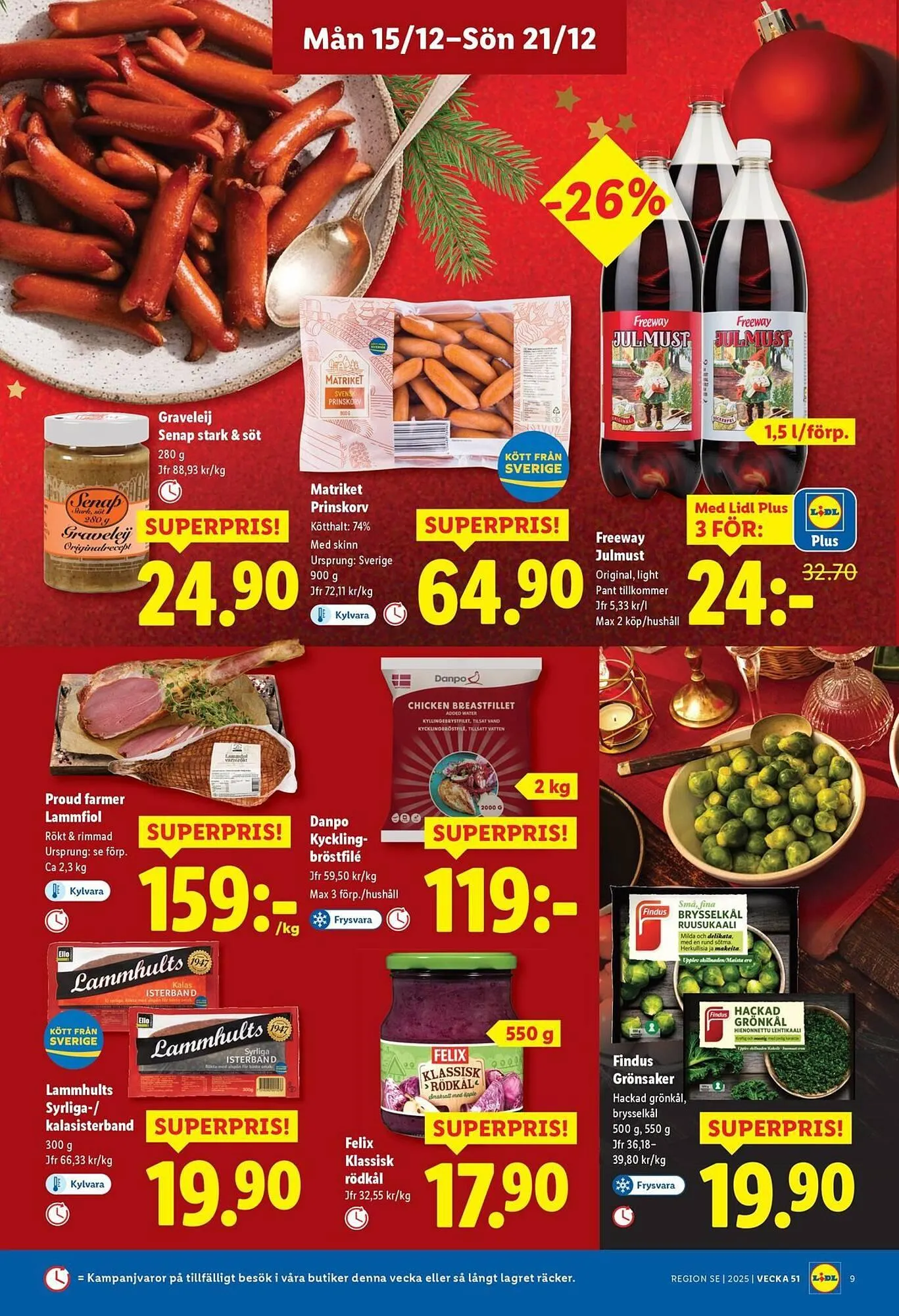 Lidl reklamblad från 15 december till 21 december 2025 - Reklamblad sidor 9