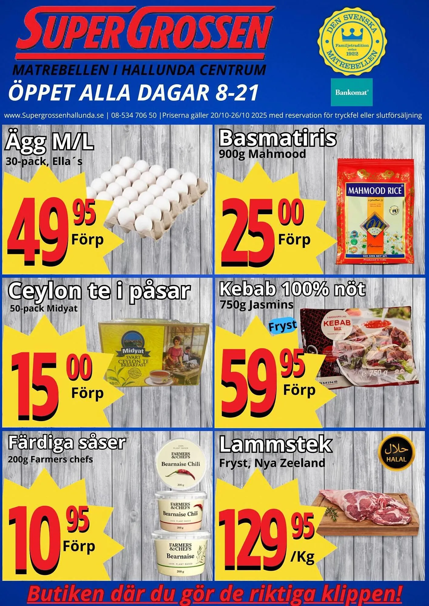 Supergrossen reklamblad från 20 oktober till 26 oktober 2025 - Reklamblad sidor 1