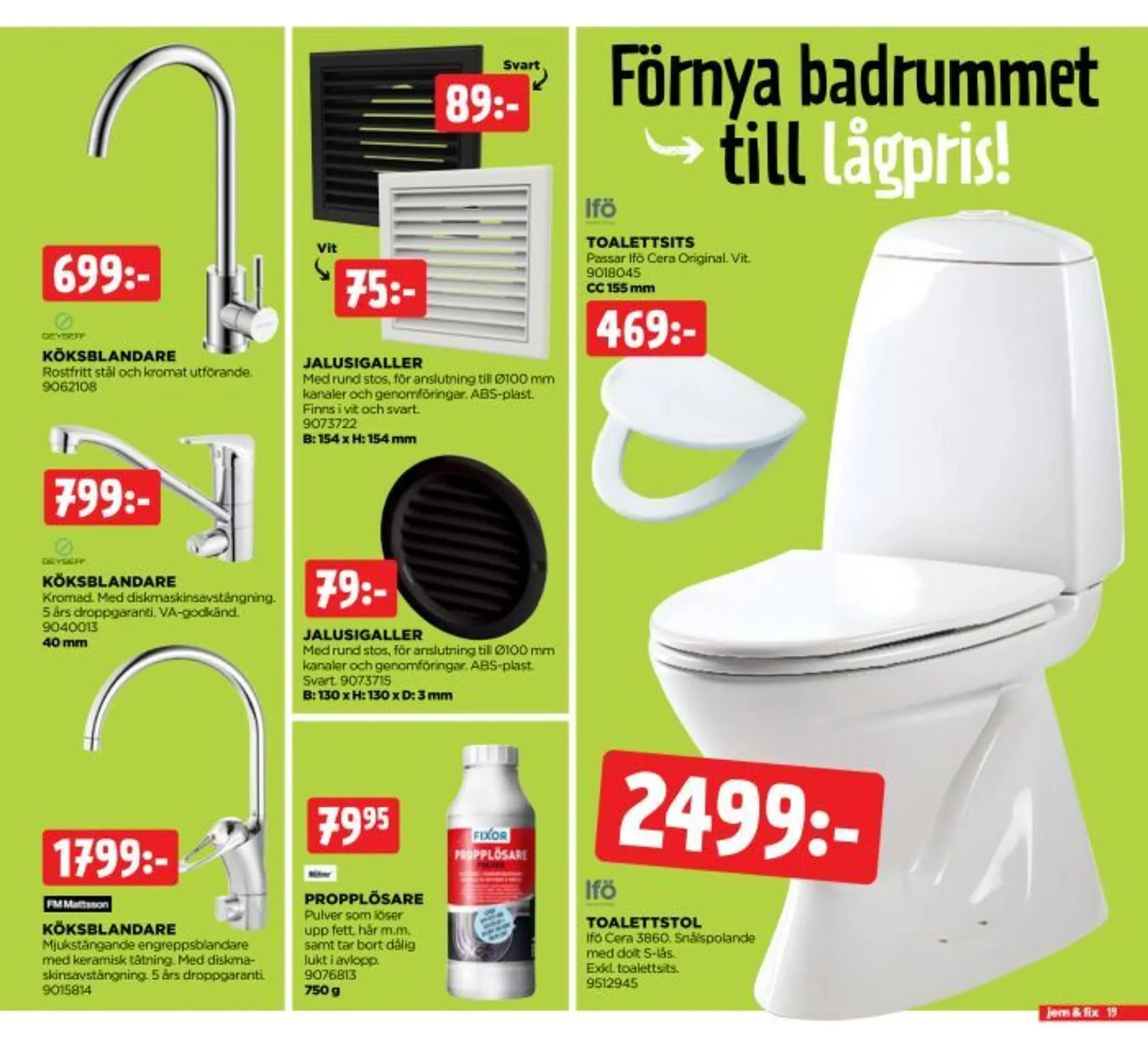 Jem&Fix reklamblad från 21 april till 27 april 2025 - Reklamblad sidor 19