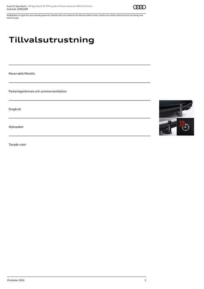 Audi A5 Sportback från 29 oktober till 29 oktober 2025 - Reklamblad sidor 3