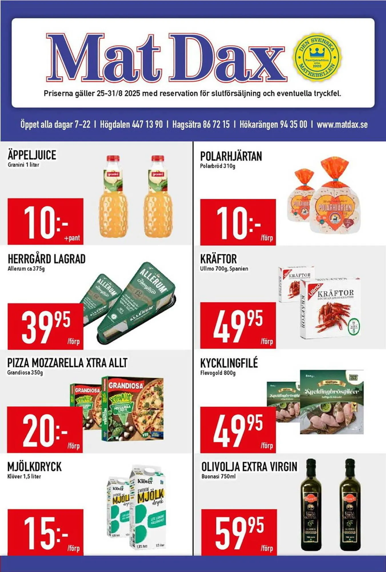 Matdax reklamblad - 1