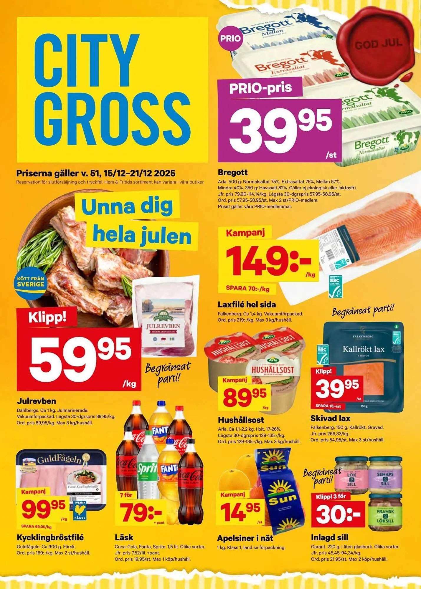 City Gross reklamblad från 15 december till 22 december 2025 - Reklamblad sidor 1
