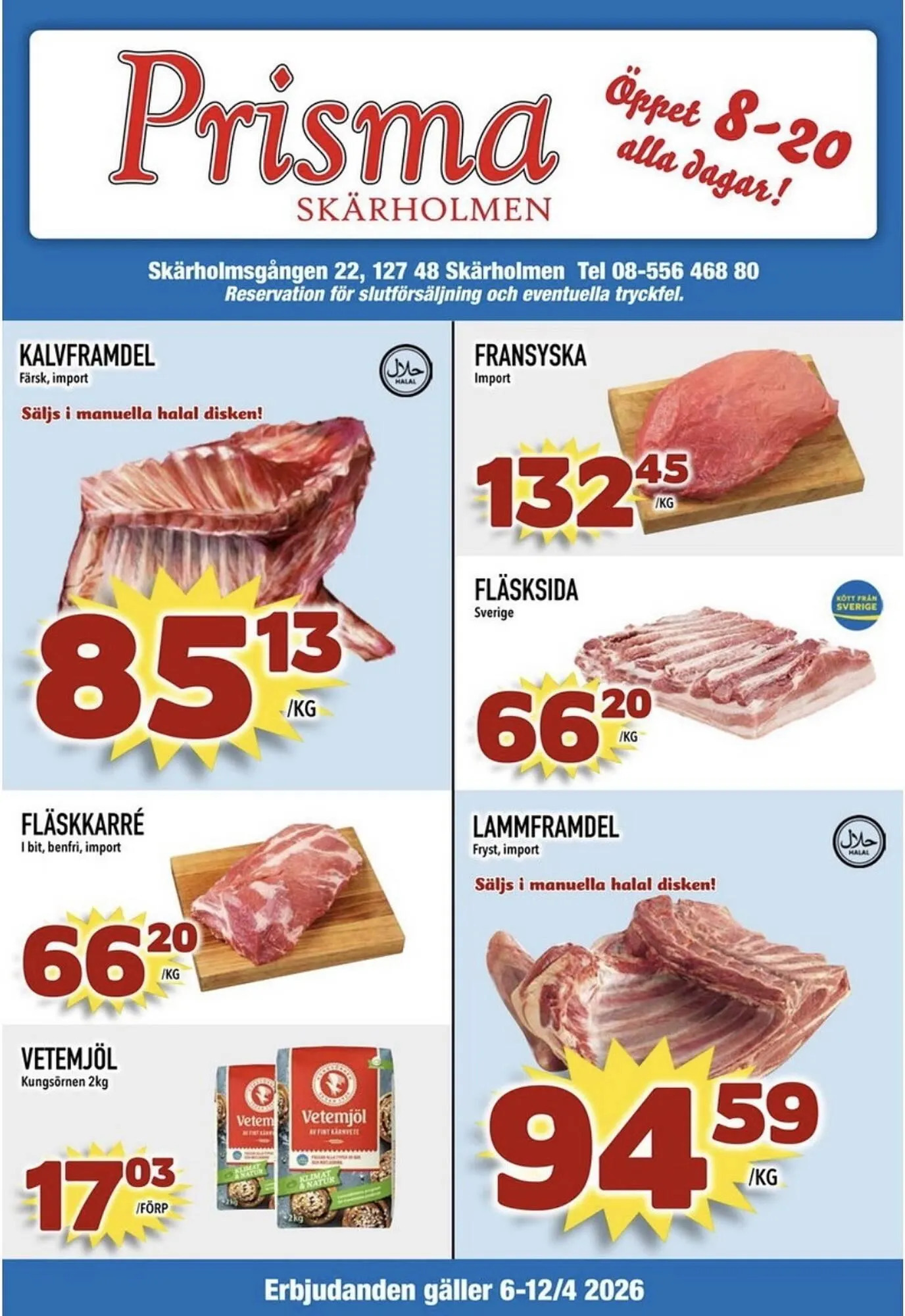 Prisma Mat reklamblad från 7 april till 12 april 2026 - Reklamblad sidor 1