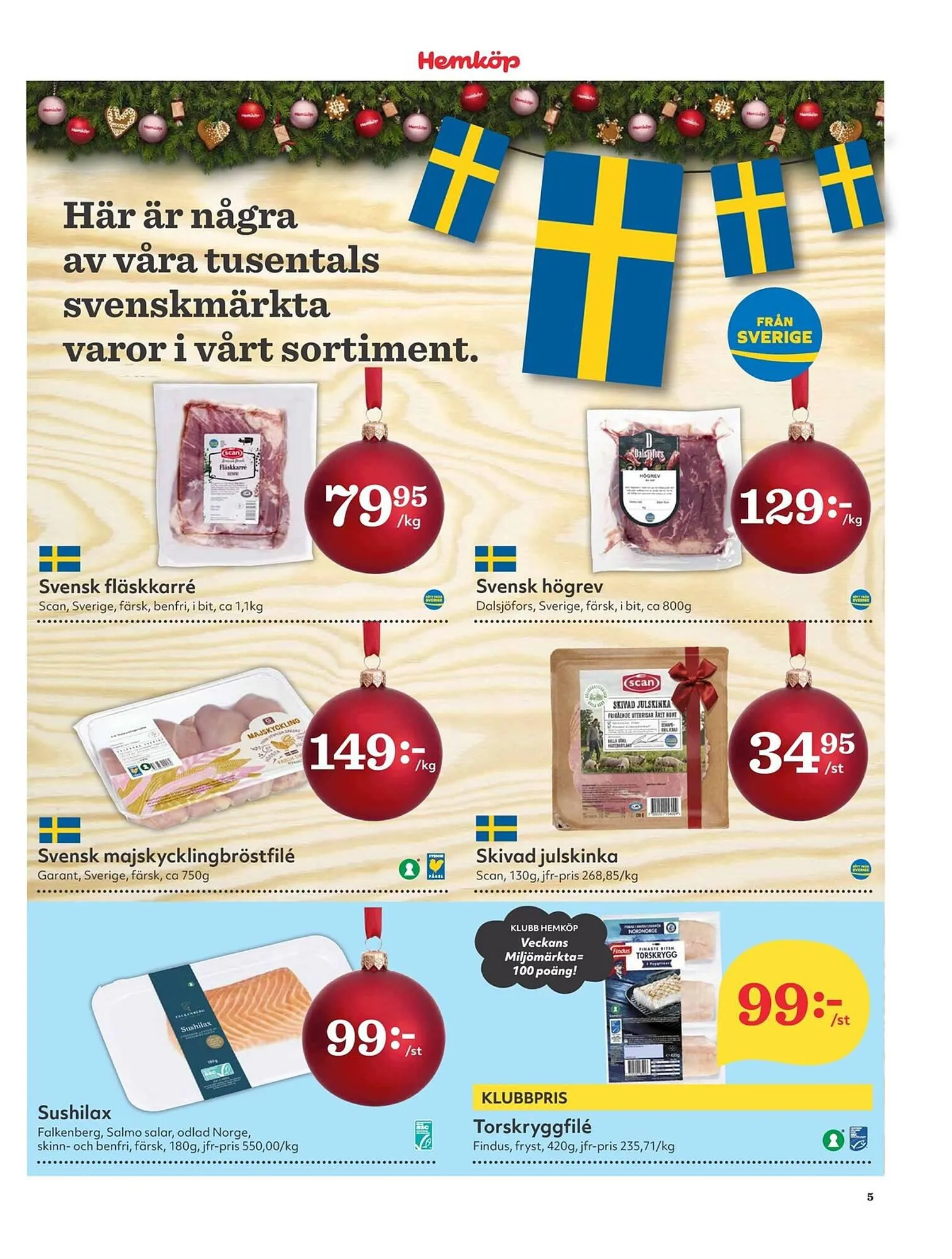 Hemköp reklamblad från 27 november till 3 december 2023 - Reklamblad sidor 5